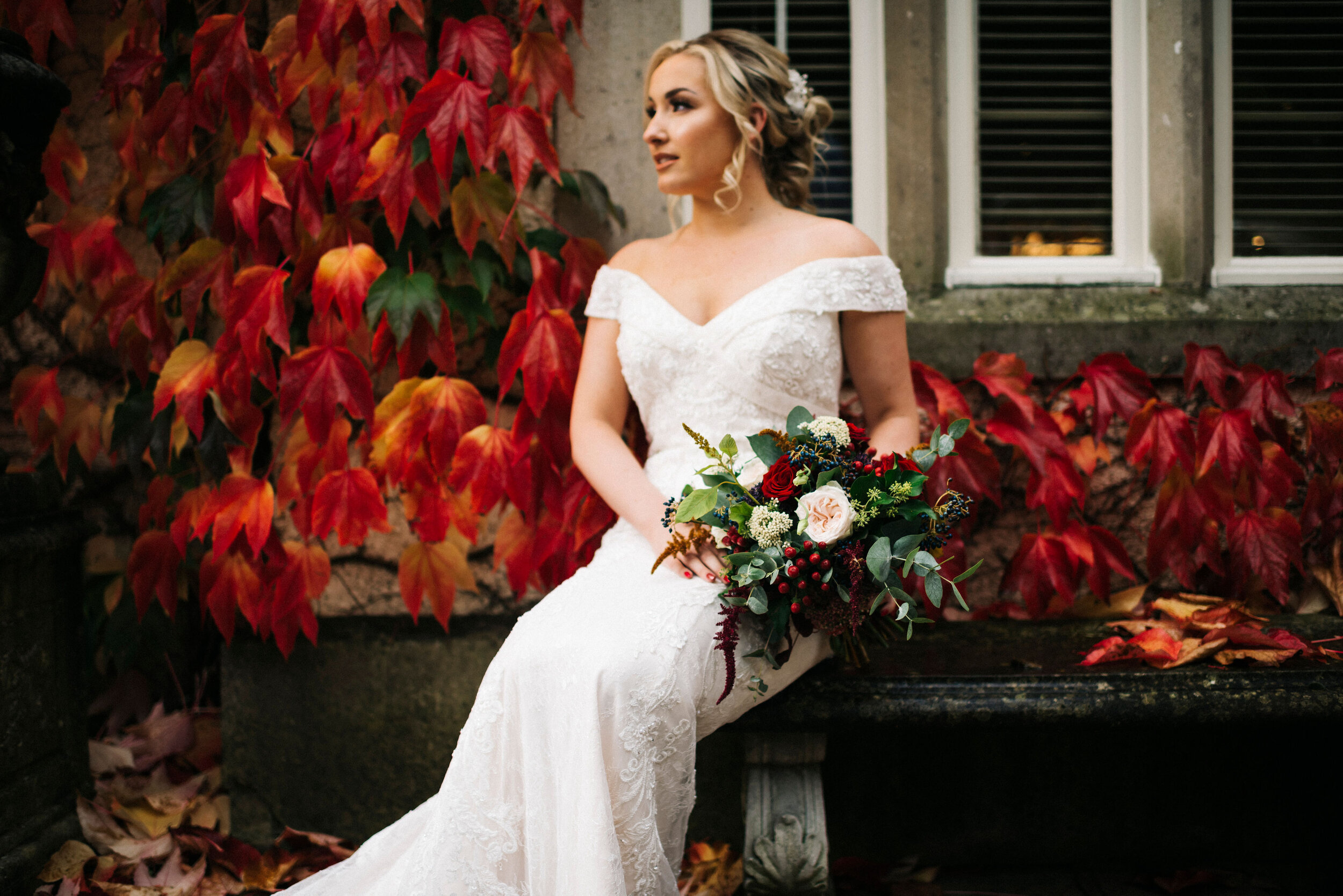 An Autumn Inspired Wedding Theme Mitton Hall Cheshire Weddings, North West Merseyside Wedding Dress, North Wales wedding Venue around me. Red Events Virtual Wedding Fayre CreativeMittonShoot-62.jpg
