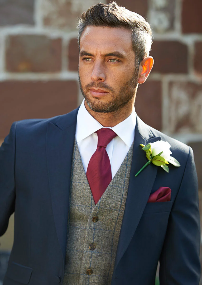 Uppington Navy Mohair Lounge Suit Peter Posh — Red Event Online