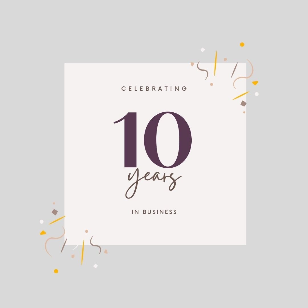 🥳 We're proudly celebrating 10 years of being in business this week!! 🍾 Thank you to all our supporters out there who have cheer-led us along the way! 🤸&zwj;♀️ We're also celebrating hitting over 500K+ monthly views 😱 on Pinterest this month too❗