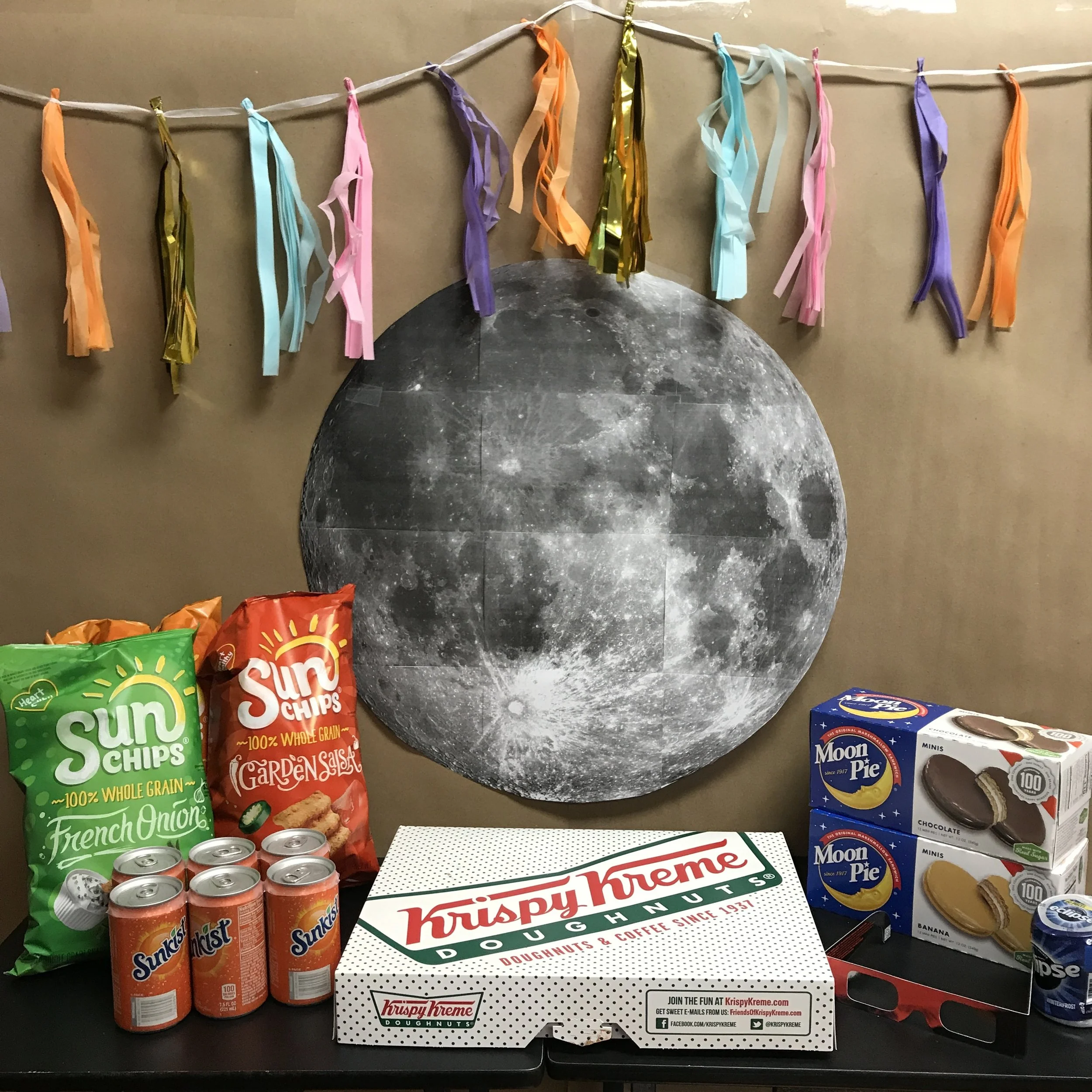  Mini solar eclipse party at work! 
