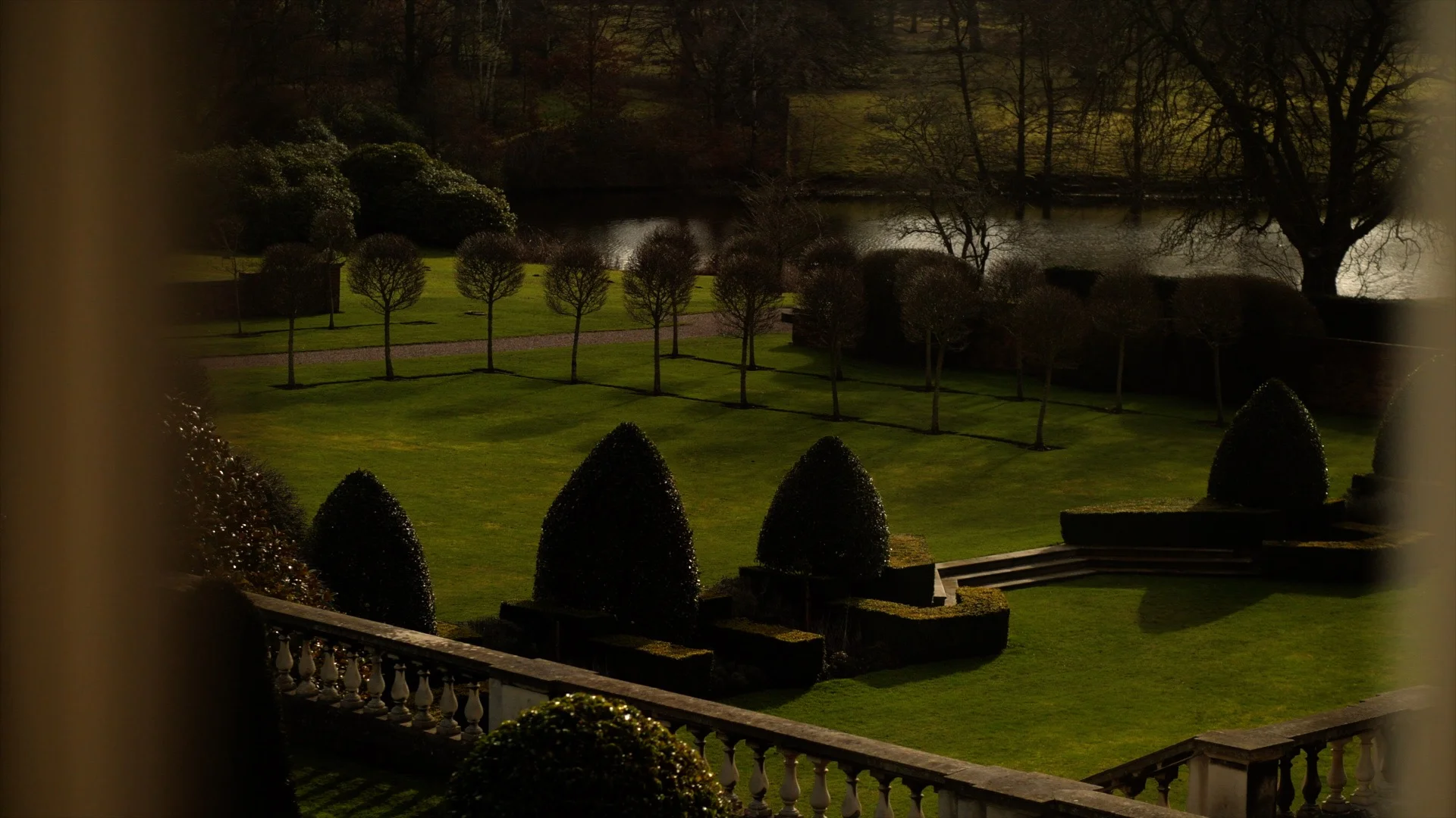 The stunning grounds of Knowsley Hall, showing the trees, garden and lake, which are all beautifully kept. The view from Jen’s bridal suite, which is absolutely mesmerising.