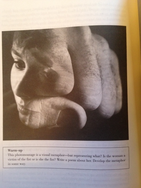 Is the woman a victim of the fist or is she the fist?
