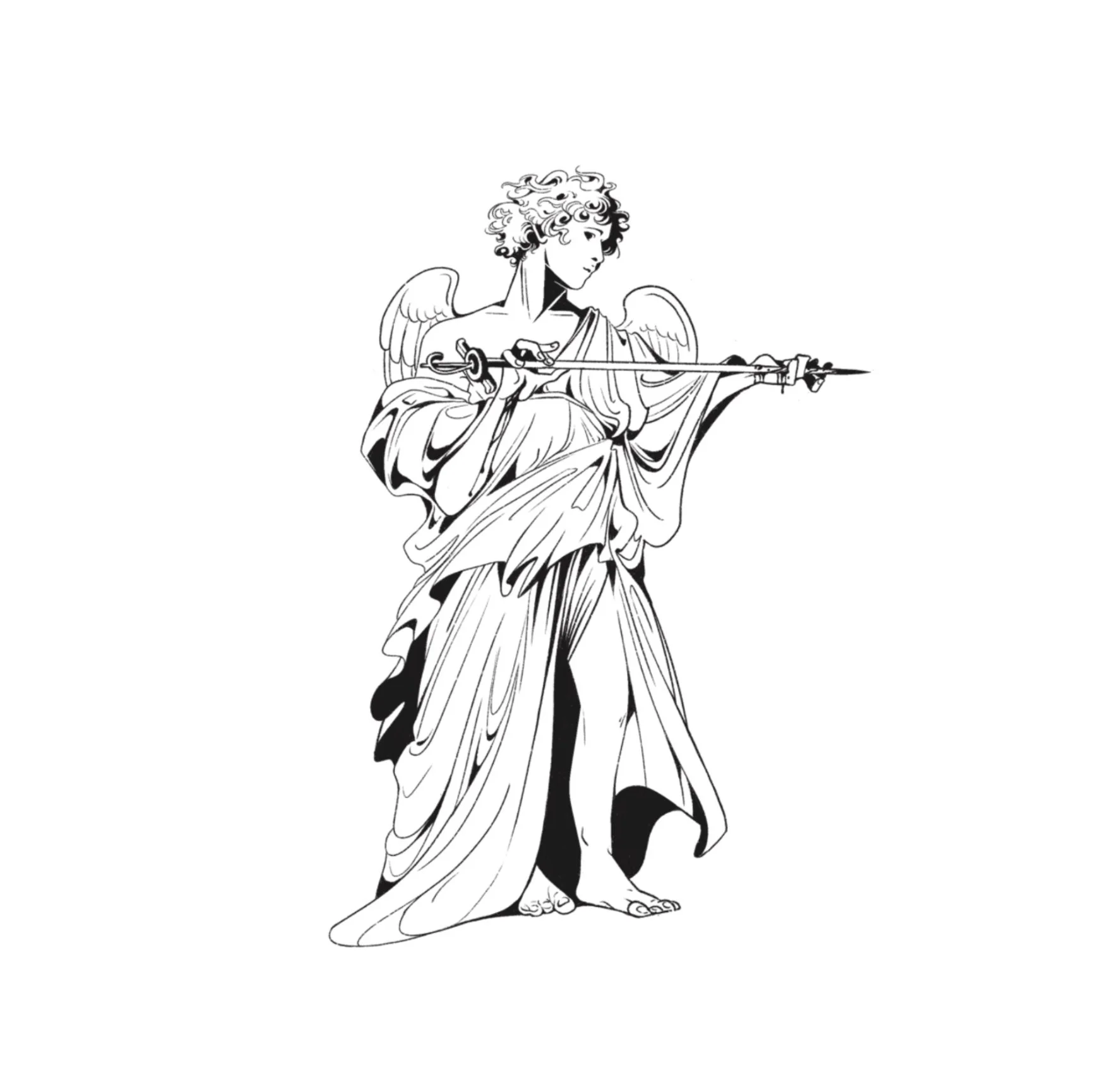 Bleeding Angel tattoo ticket