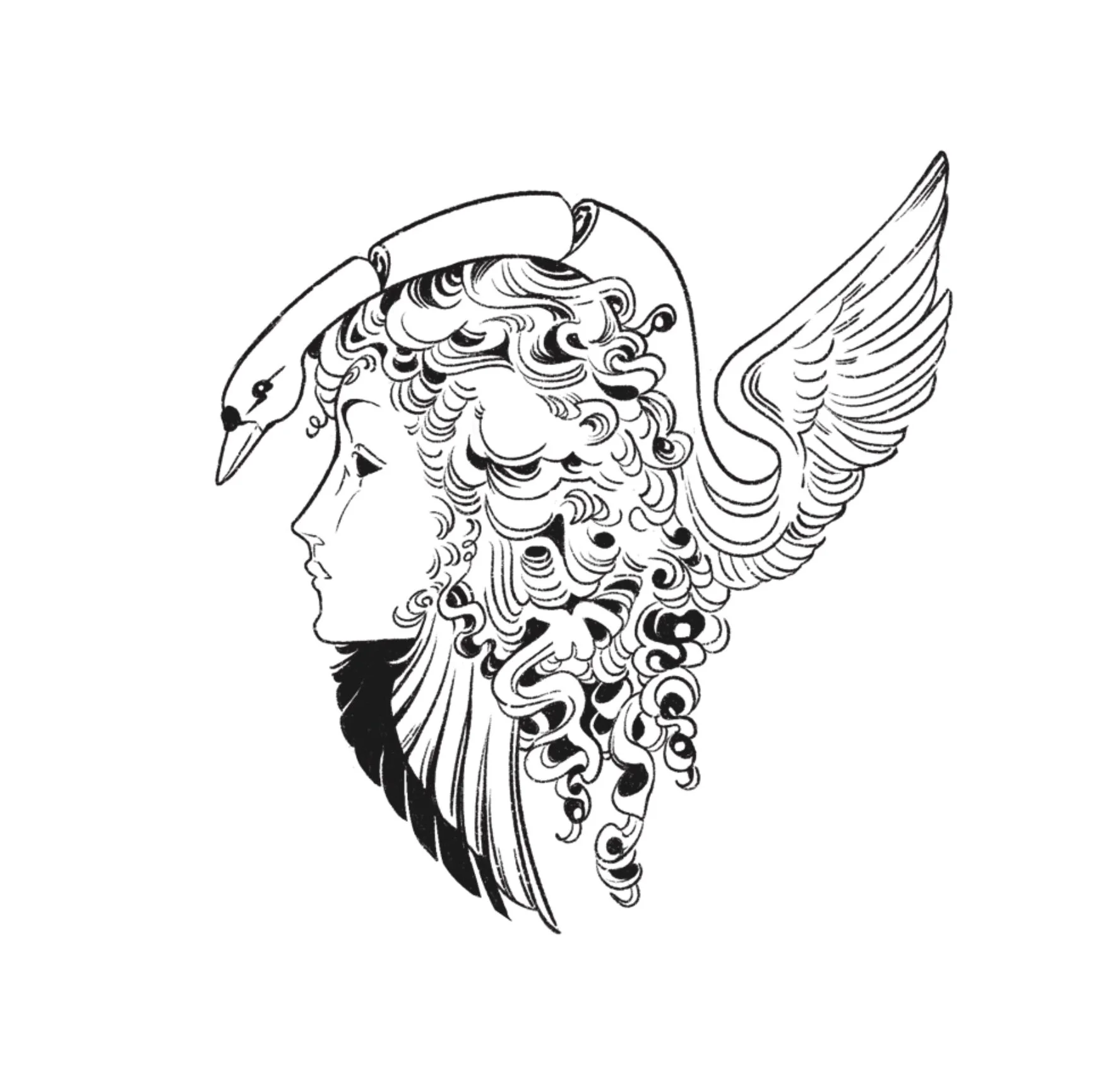 Swan Crown tattoo ticket