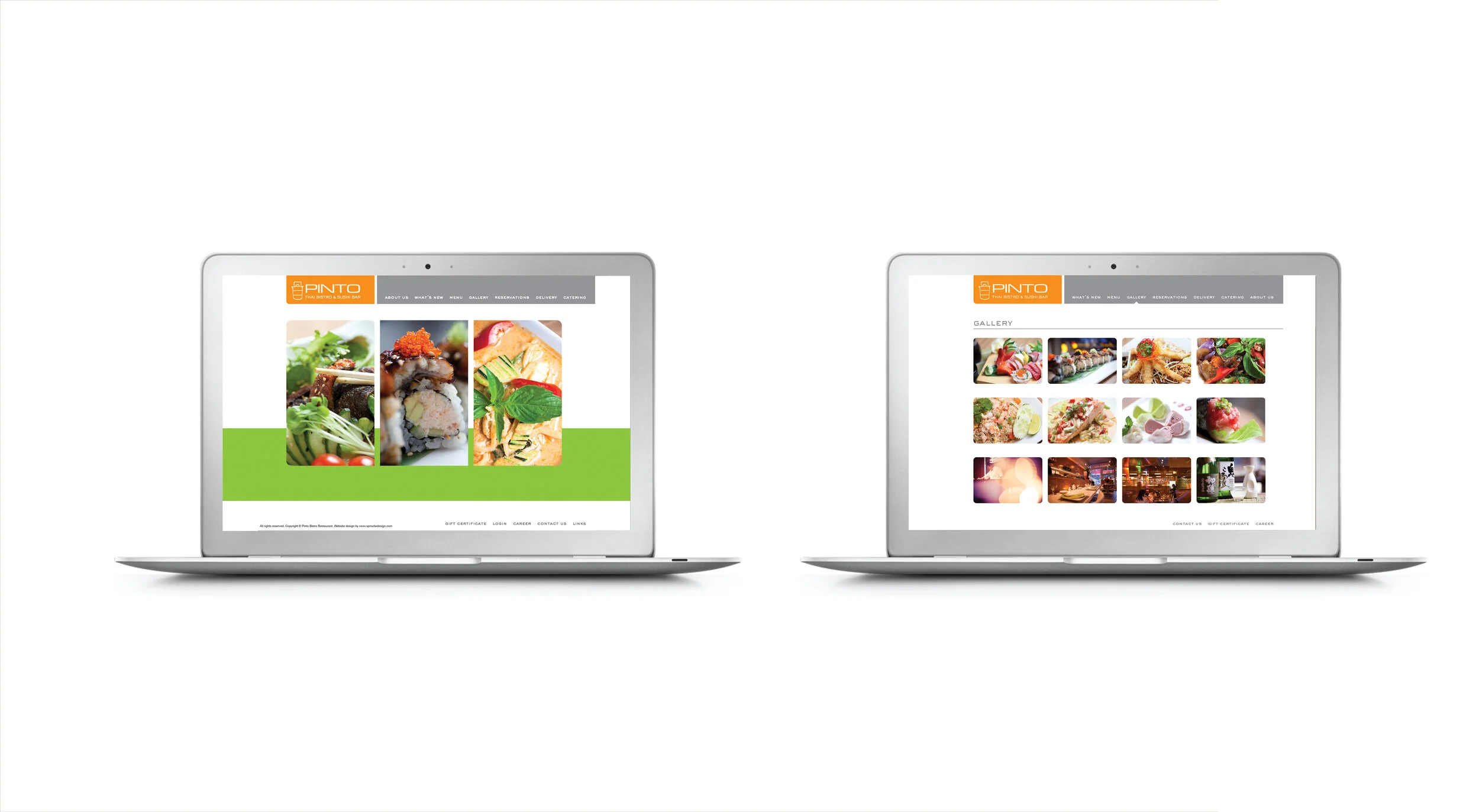 Pinto Bistro website design #2