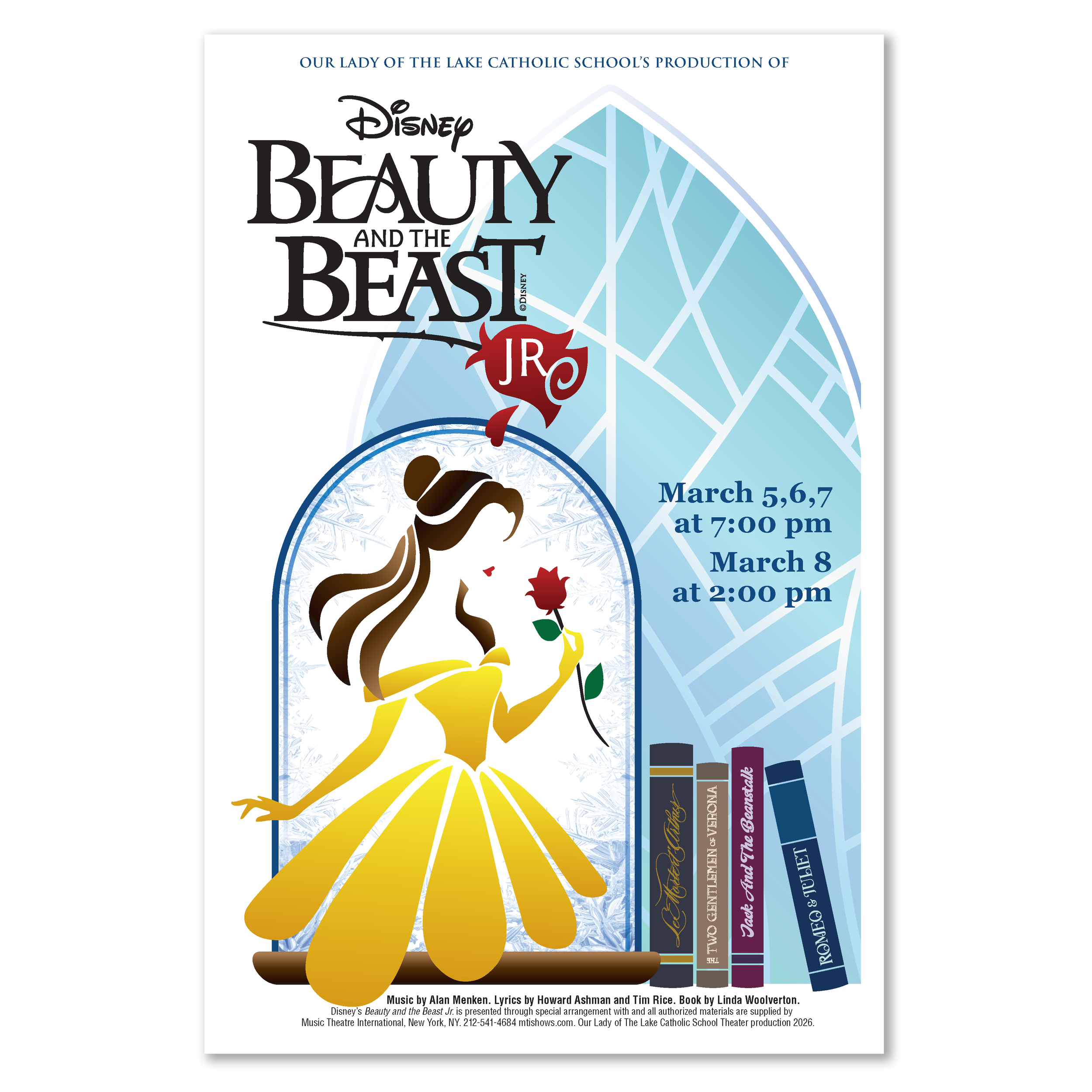 OLL's Beauty and The Beast Jr. Musical poster