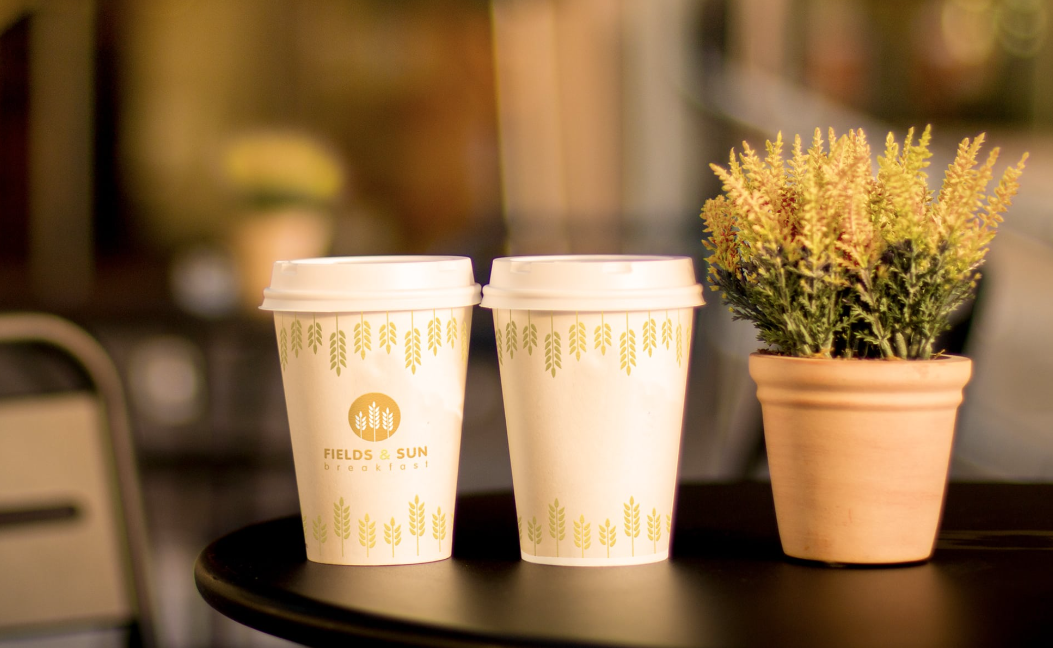 Field and Sun Cup Packaging for Wyndham Hotel