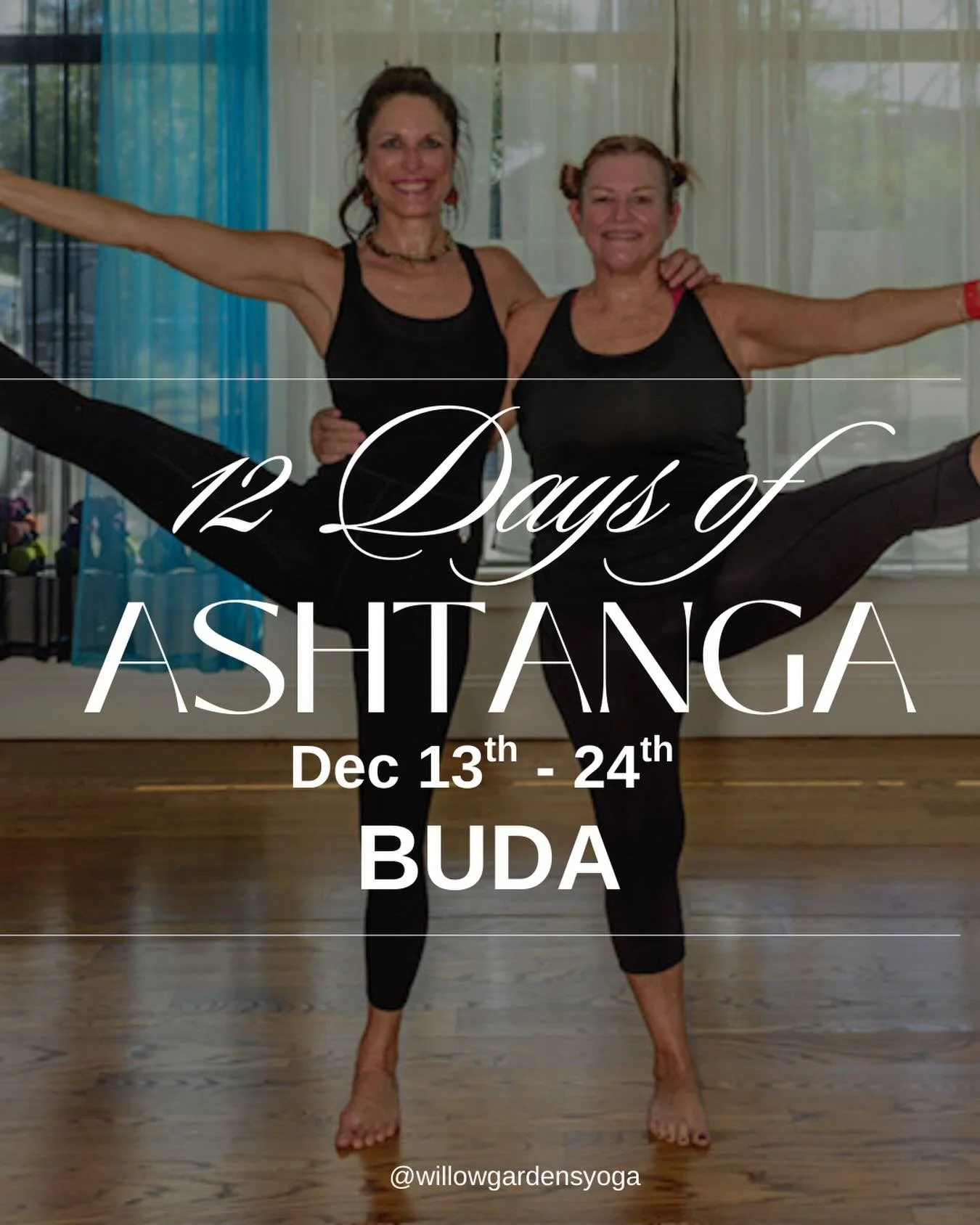 ✨ It&rsquo;s back! ✨

Our Second Annual 12 Days of Ashtanga Yoga Challenge is officially happening and you&rsquo;re invited!

Last year&rsquo;s challenge brought SO much positivity, community, and growth that we couldn&rsquo;t wait to do it again. Fr