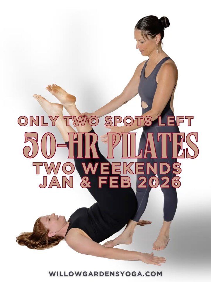 Only TWO Spots Left 🙌

✨50-Hour Pilates Training 
✨2026 New Year Intensive✨

Start 2026 by investing in you! 

We&rsquo;re excited to host our exclusive 50-hour Pilates Teacher Training, offered over two immersive weekends in January &amp; February 