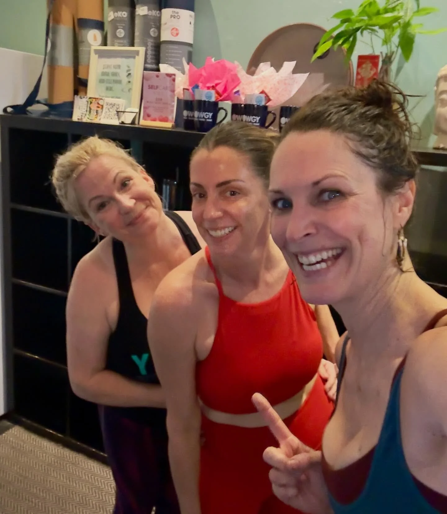 Hot, sweaty and celebrating Aimee's up-level in the OHYA! 

Go Aimee! @aimeewags 

If you don't have the full 90-min hot yoga class in your weekly schedule, be sure to put it in. This practice challenges us in new ways every single time, as it is the