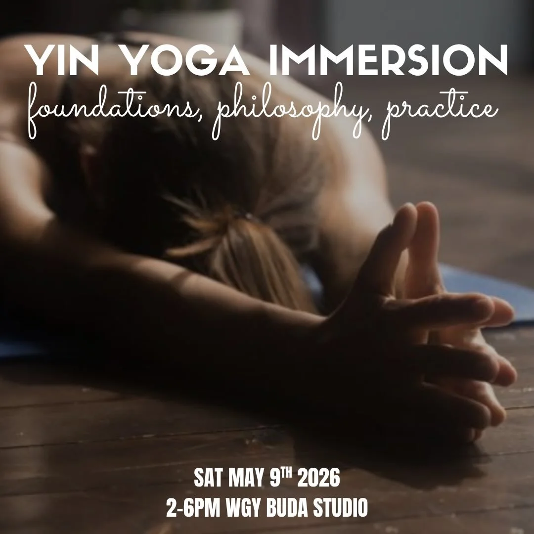T H I S.  I S.  H A P P E N I N G 
☀️ T O M O R R O W ☀️

YIN Refresher course with Laura Gale. 
Grab your spot now. Only a few spots are left for this very affordable 4-hour Yin Immersion. 

Whether you're a teacher or practitioner, if you love Yin 
