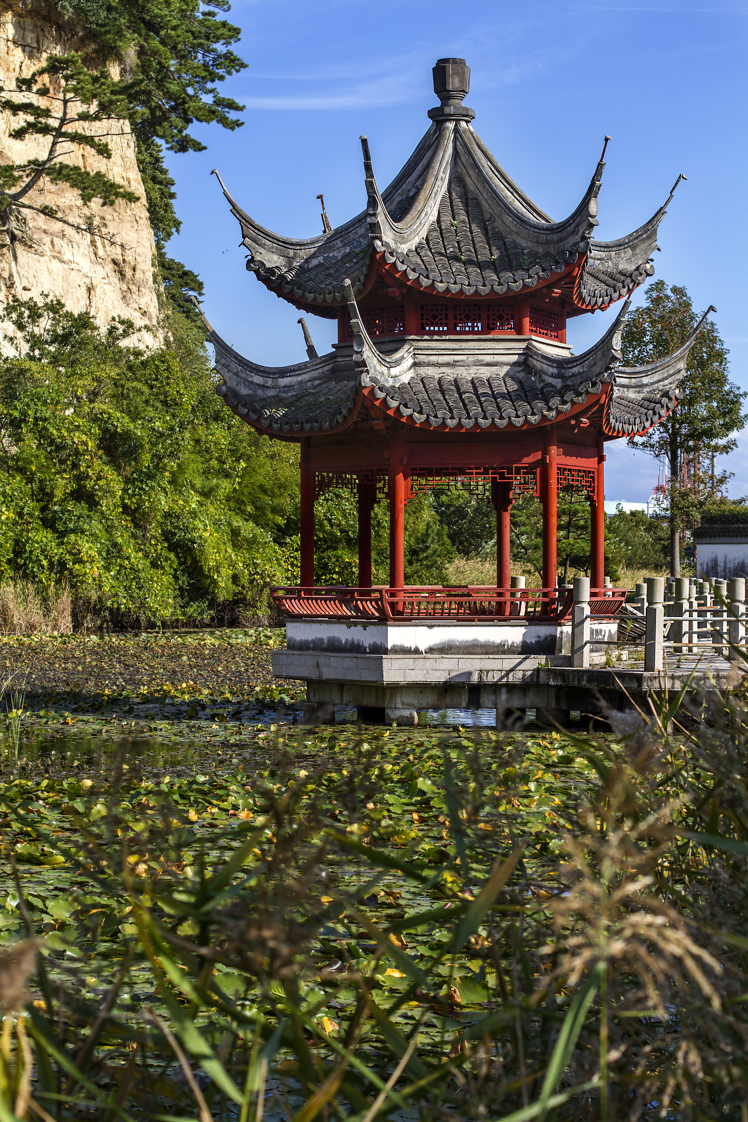 You can kind of see this in the picture above but there was a little gazebo type shrine just outside the entrance to the garden.