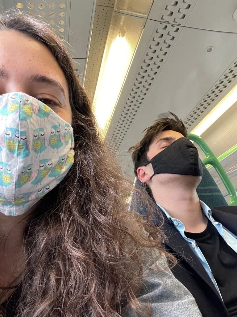 lara and sean snoozing in london.jpeg