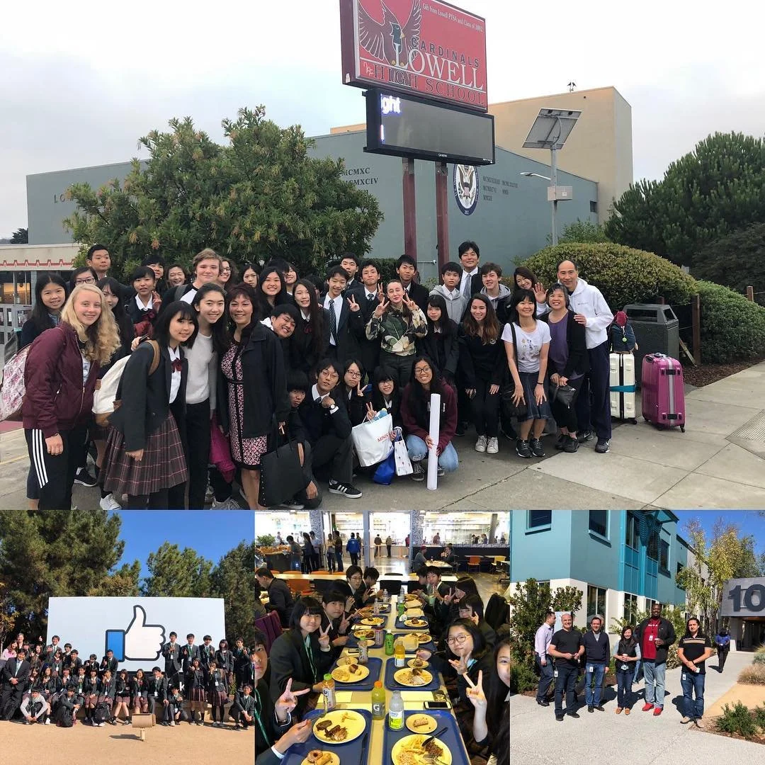 After a tearful goodbye, Hanazono left Lowell High School to visit Facebook HQ! Thanks to Steve!