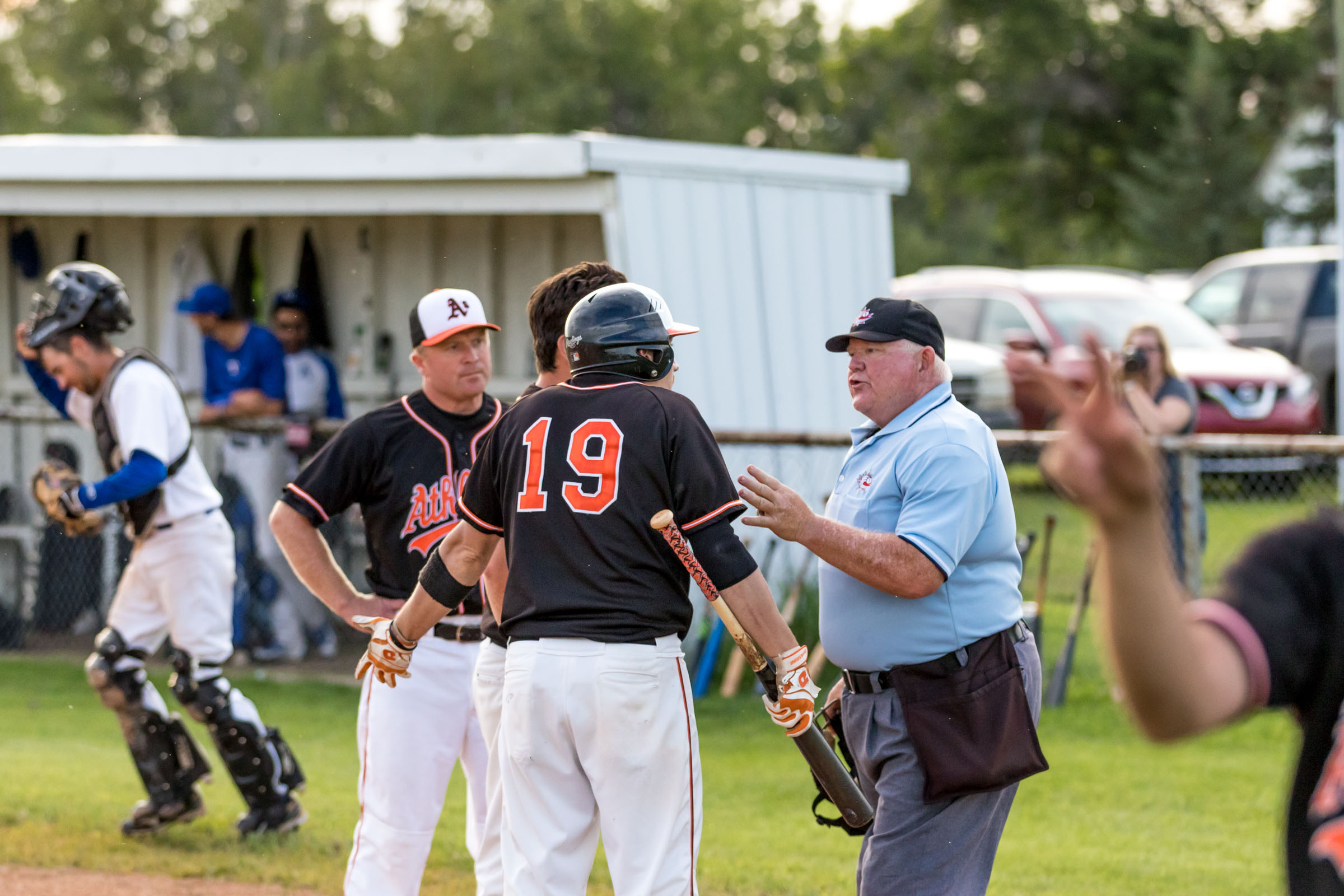 Getting hit by a pitch sucks some times. Getting hit by a pitch and not being awarded first base because the ump didn't feel like you made enough of an effort to move out of the way sucks every time | August 2 at Anniversary Park, Armena