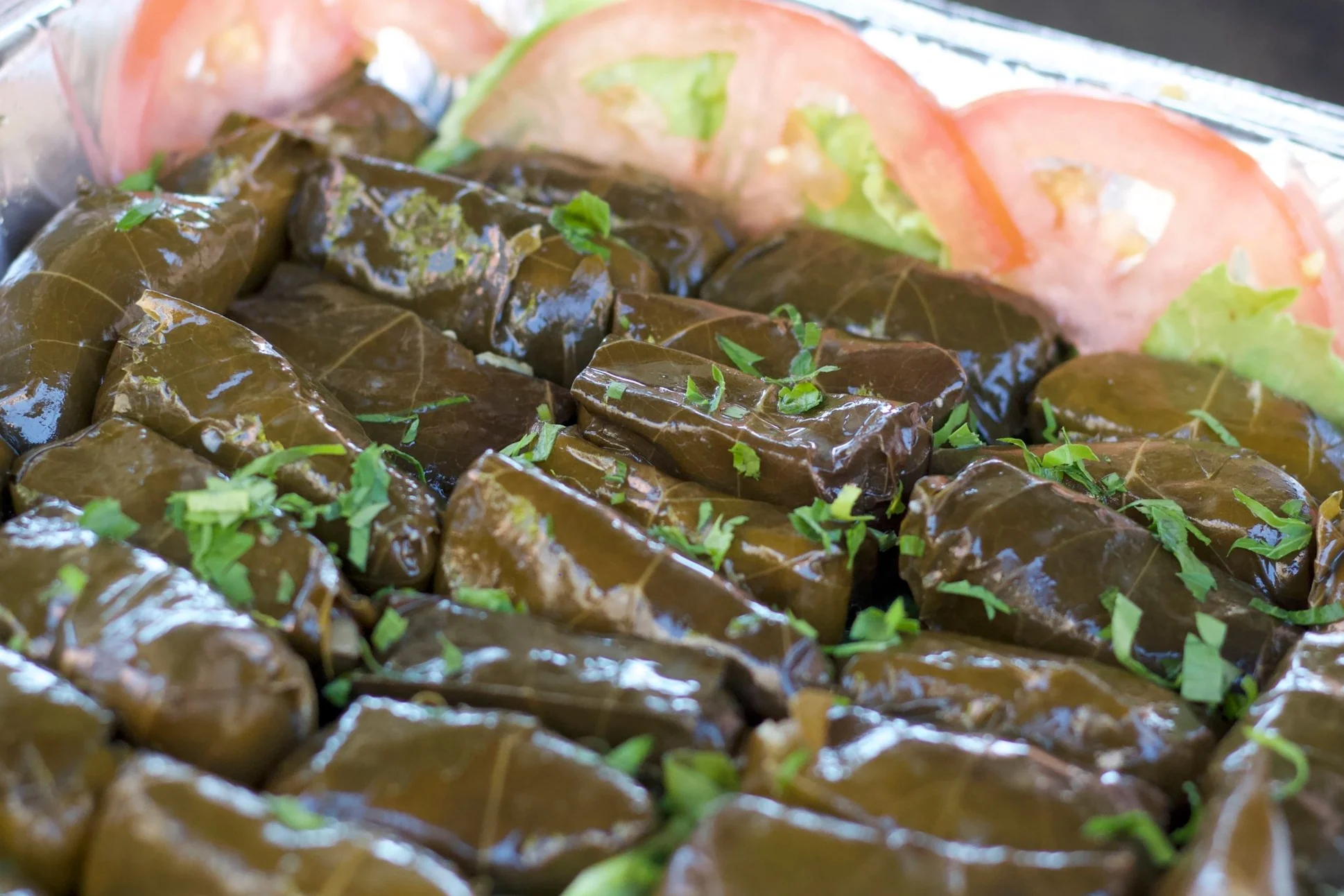 Veg Stuffed Grape Leaves VV S $15.99 / M $35.99 / L $71.99