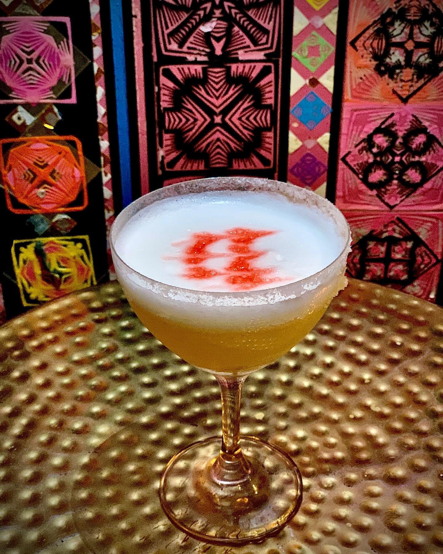 Margarita Hibernacion rolling out on our fall menu: Casamigos Reposado, Del Maguey Chichicapa, egg white, agave and lime with a salt rim.