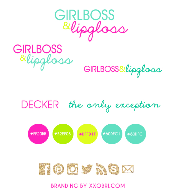 GIRLBOSS AND LIPGLOSS // BRANDING GUIDE