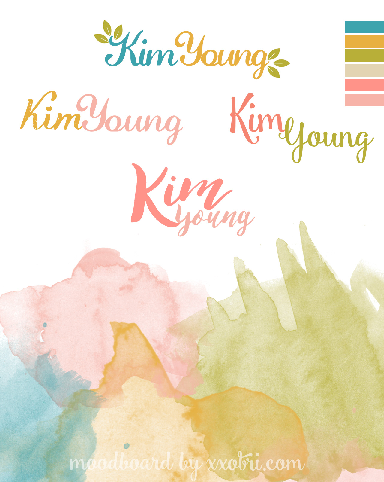 KIM  YOUNG // BRANDING & LOGO DESIGN CONCEPTS BY XXOBRI.COM