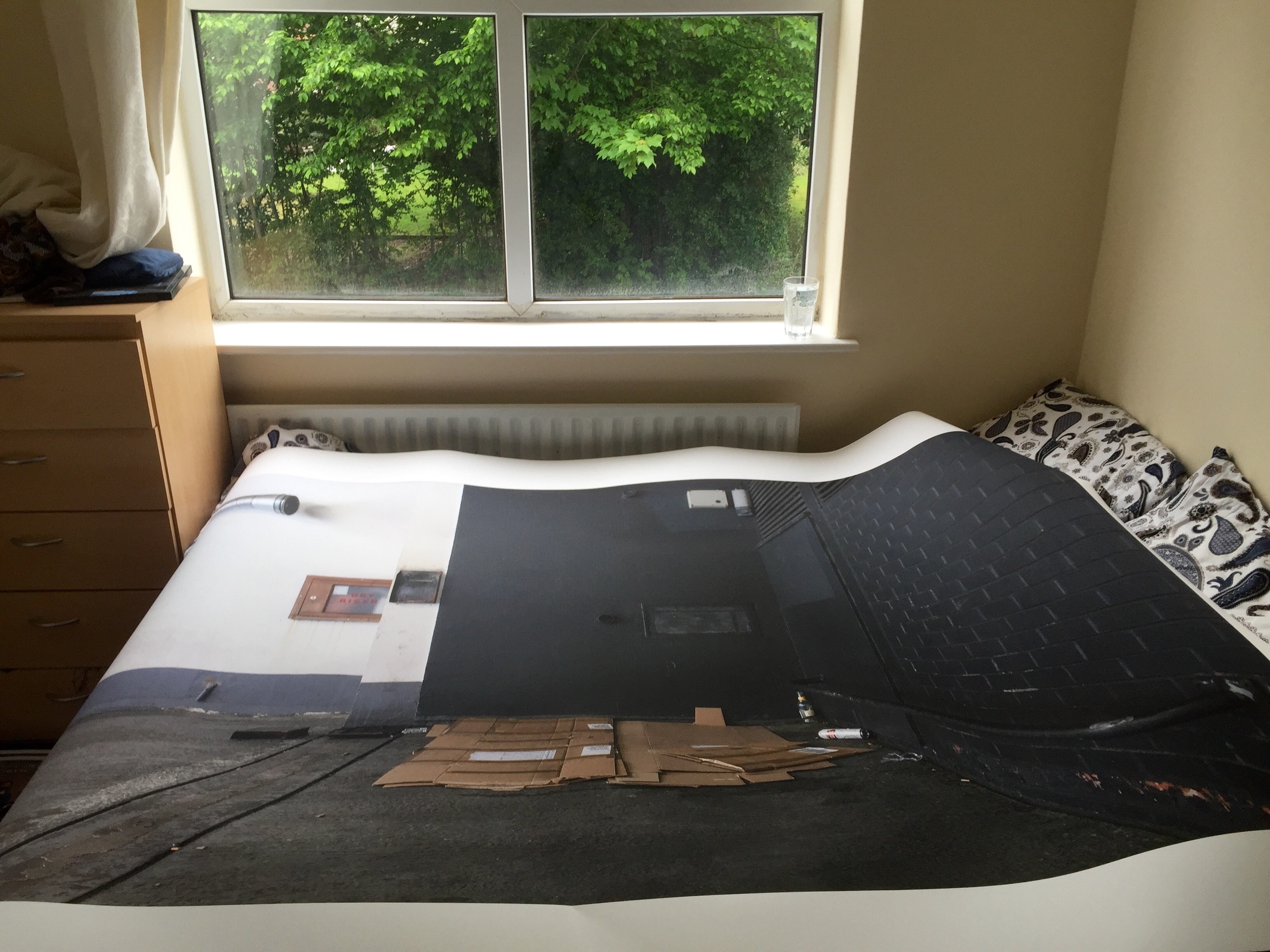 My final prints have arrived. I am happy with how the image has printed considering the size of it. I will need to cut the borders off before the hand in.