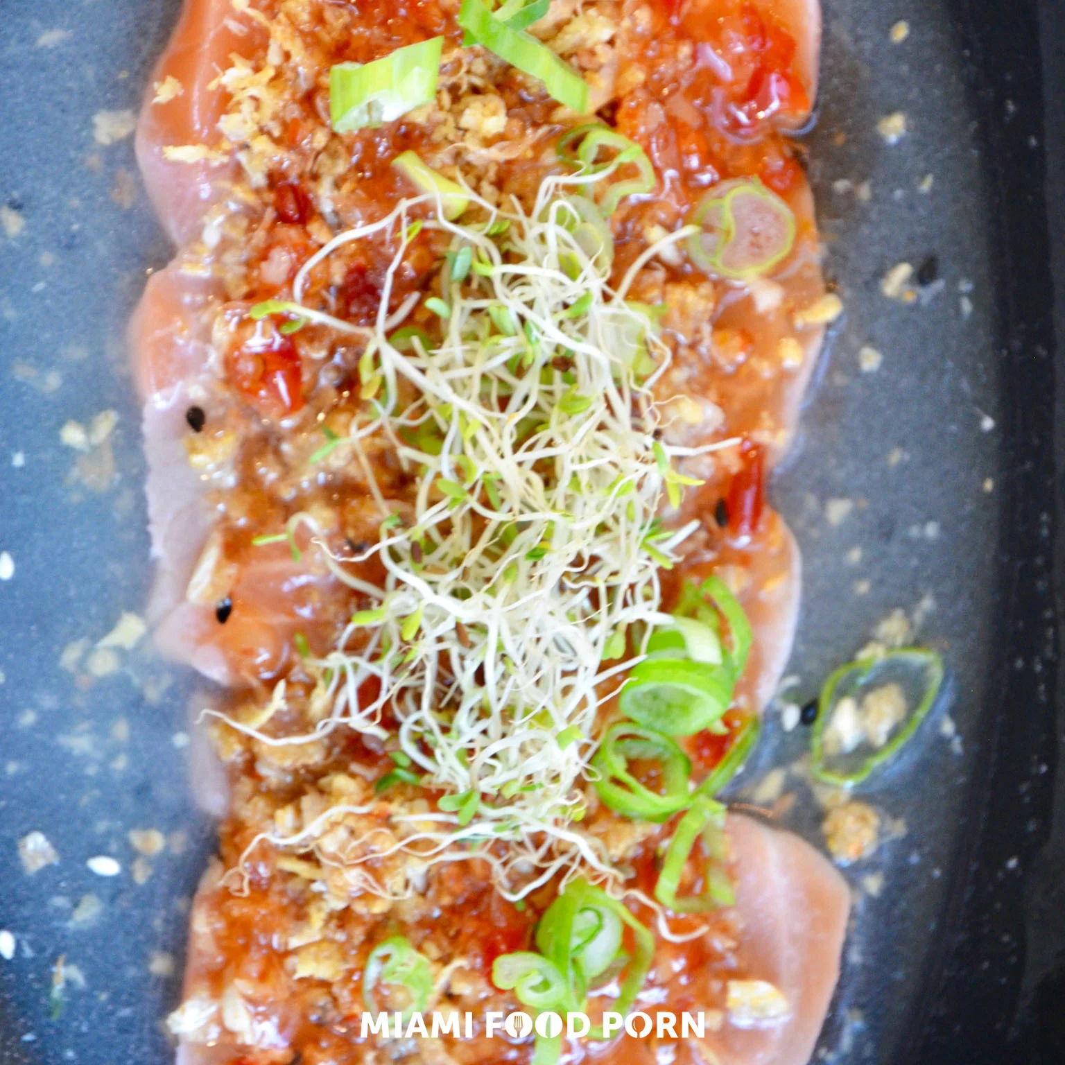 wild scottish salmon tiradito