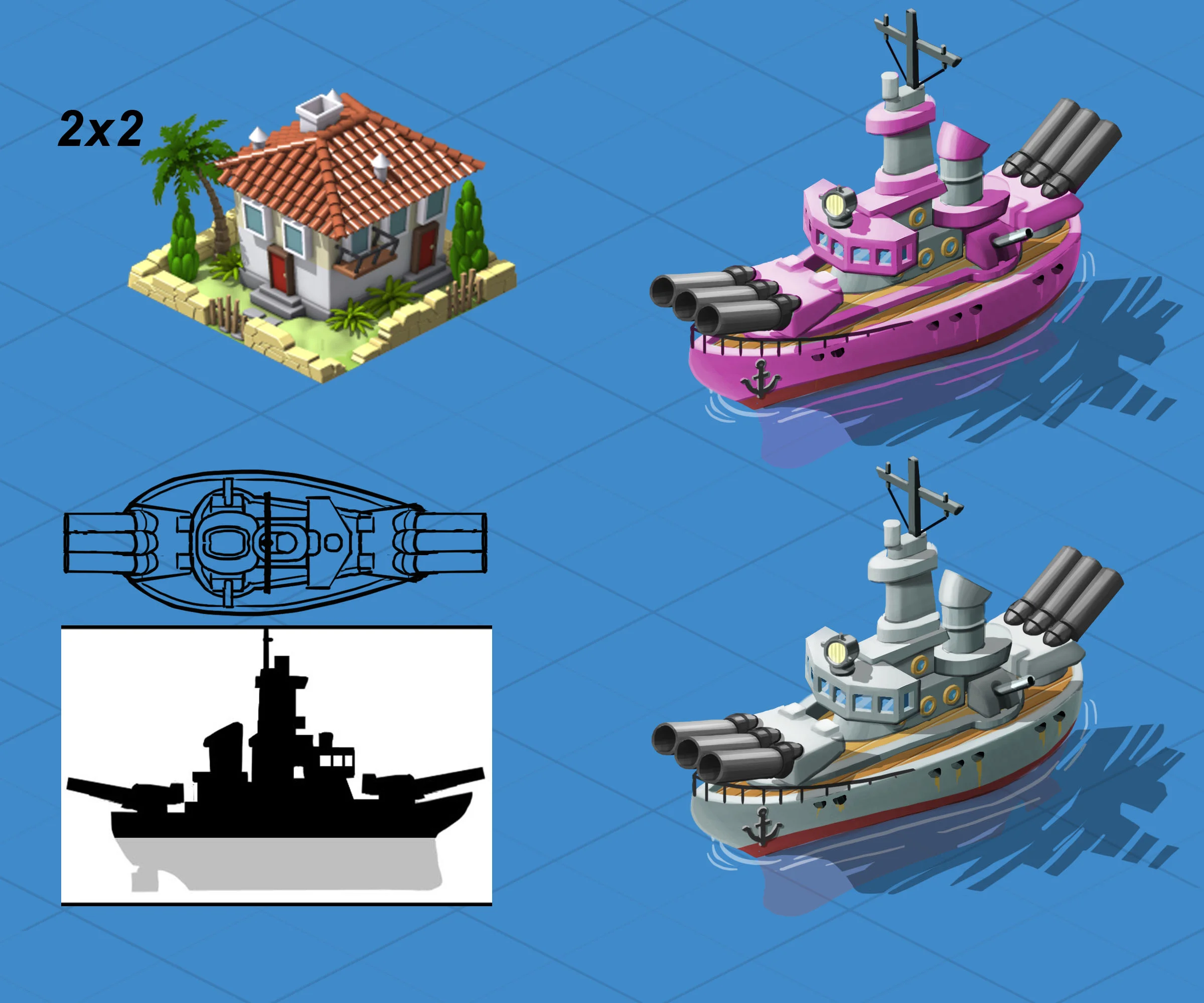 EARLY BATTLESHIP UNIT CONCEPTS