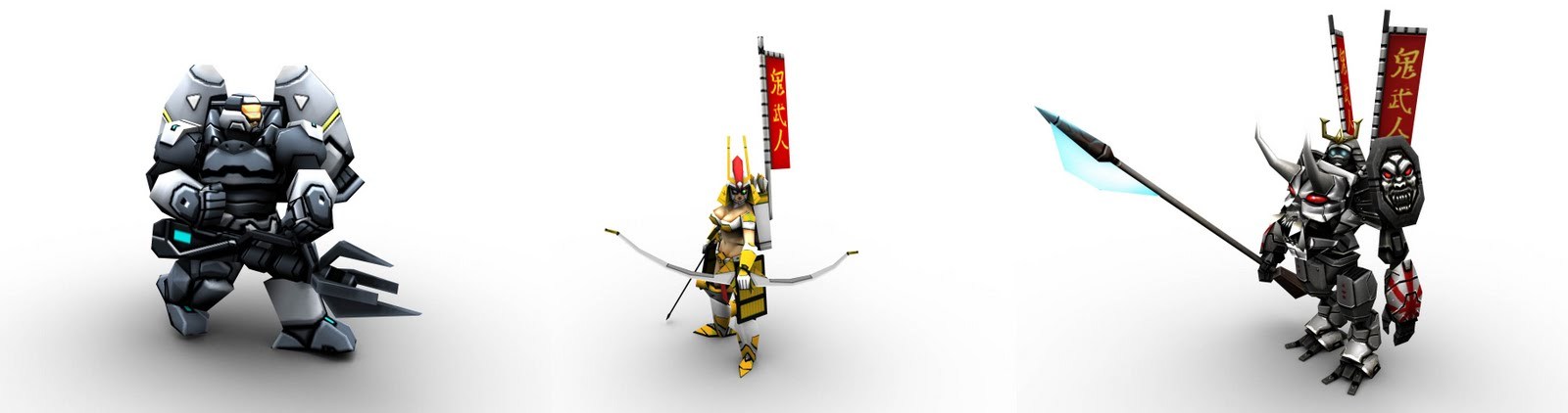 MODELED/TEXTURED IN-GAME UNITS