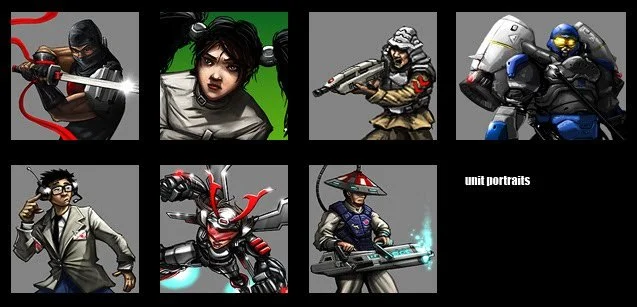VARIOUS UNIT PORTRAITS