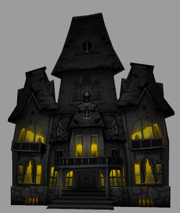 HAUNTED HOUSE/FACE IN-GAME ASSET