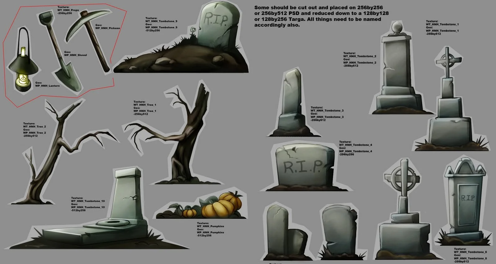 CEMETERY IN-GAME ASSETS