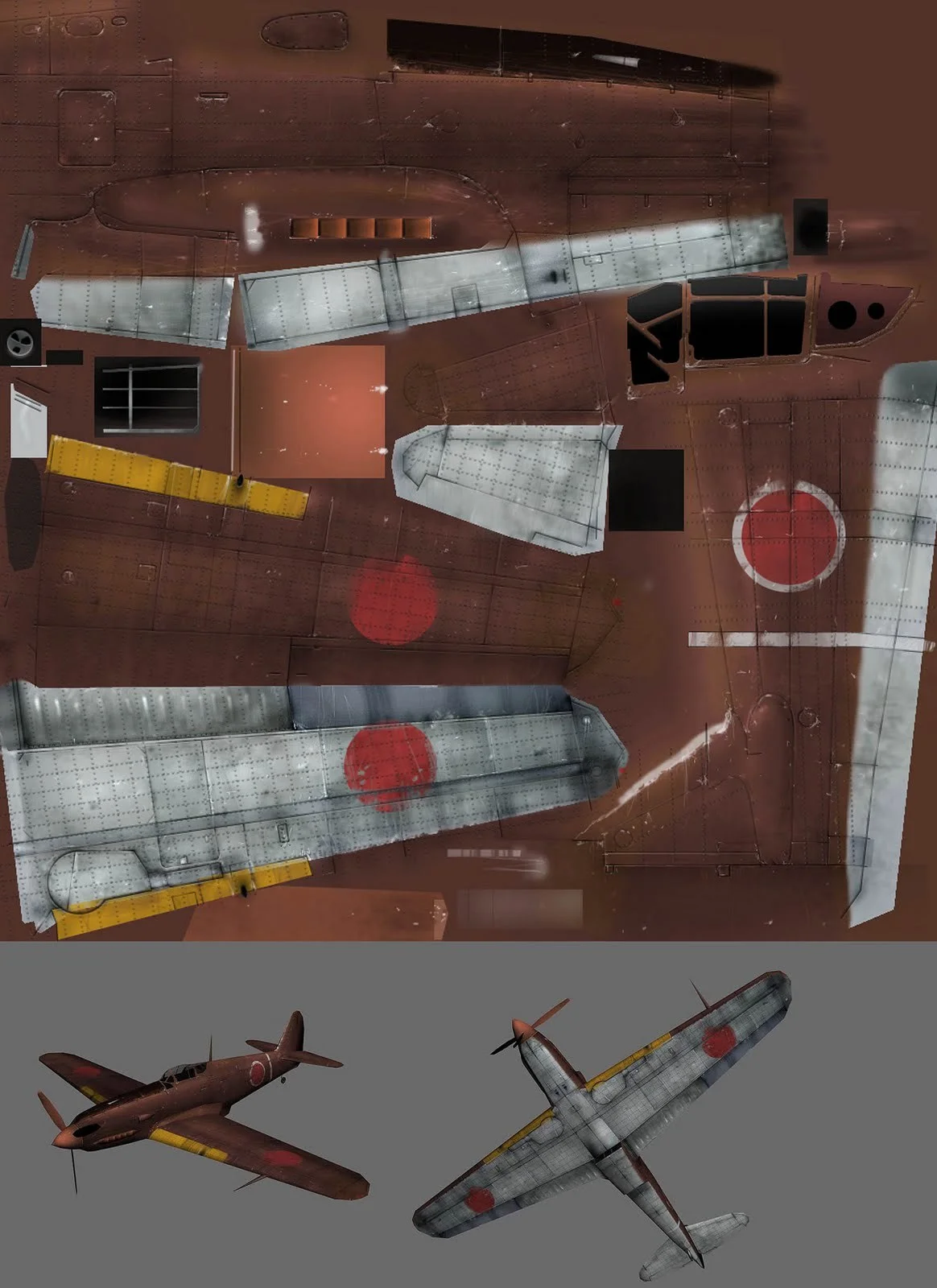 JAPANESE PLANE MODEL/TEXTURE