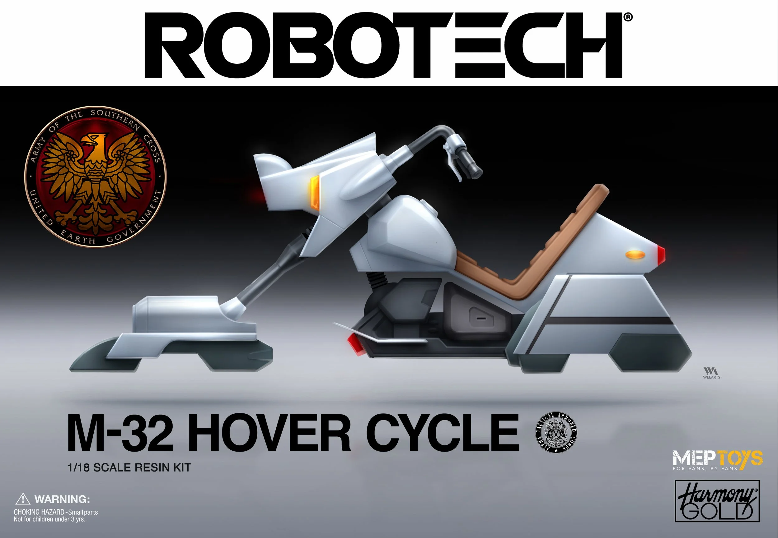 ROBOTECH M-32 HOVER CYCLE (UNUSED) PACKAGE ART