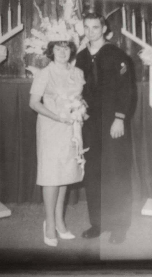 Susan recently found this photo from her parents' wedding. Her father had just joined the Navy. She'll bring this photo with her to share with the Vietnamese sons and daughters. 