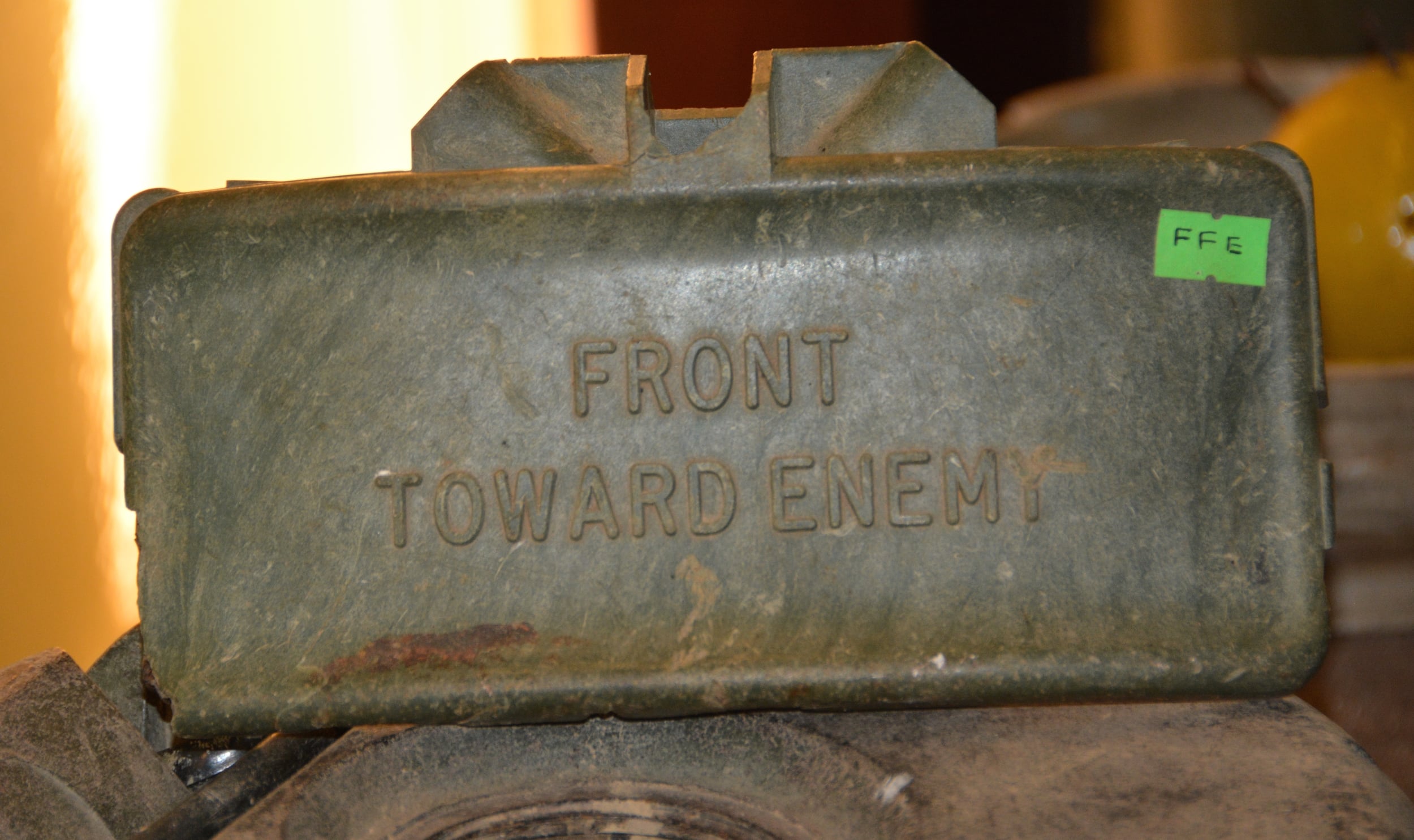 Part of a bomb recovered and now on display at the Mine Action Visitor Center in Dong Ha.