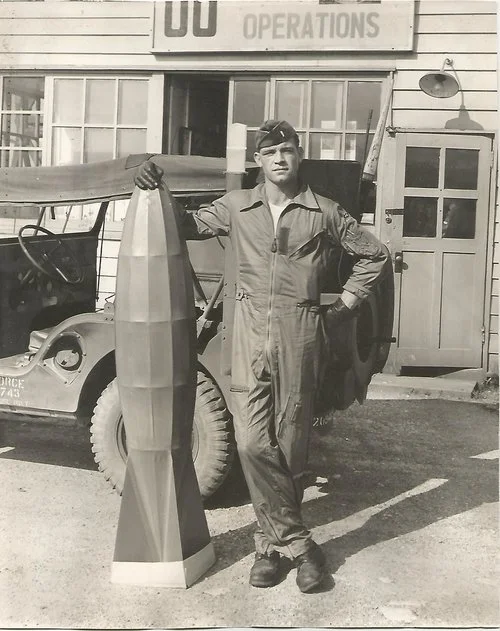 Air Force Captain Robert N. Brumet on base, 1963.