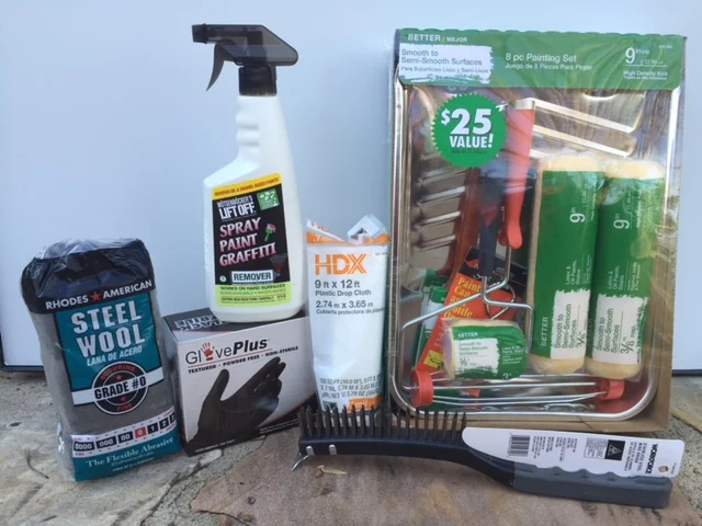 Graffiti kits are tailored to the affected surface (painted or unpainted).