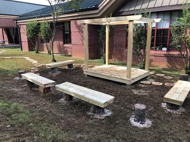 2018 Built an outdoor classroom at Christenberry Elementary School through the Lowe’s Community Partner Grant.