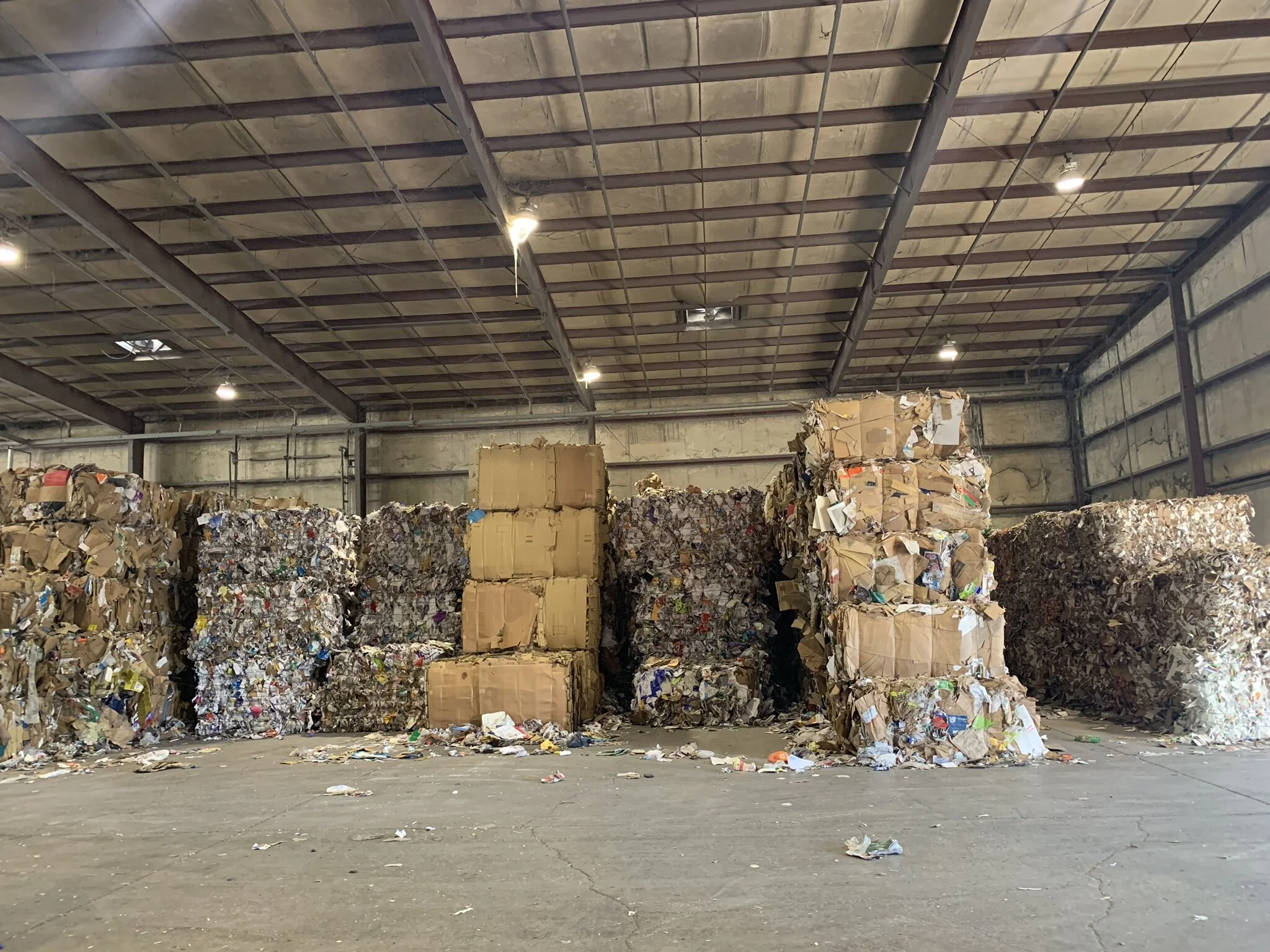 Local WestRock recyclable material bales
