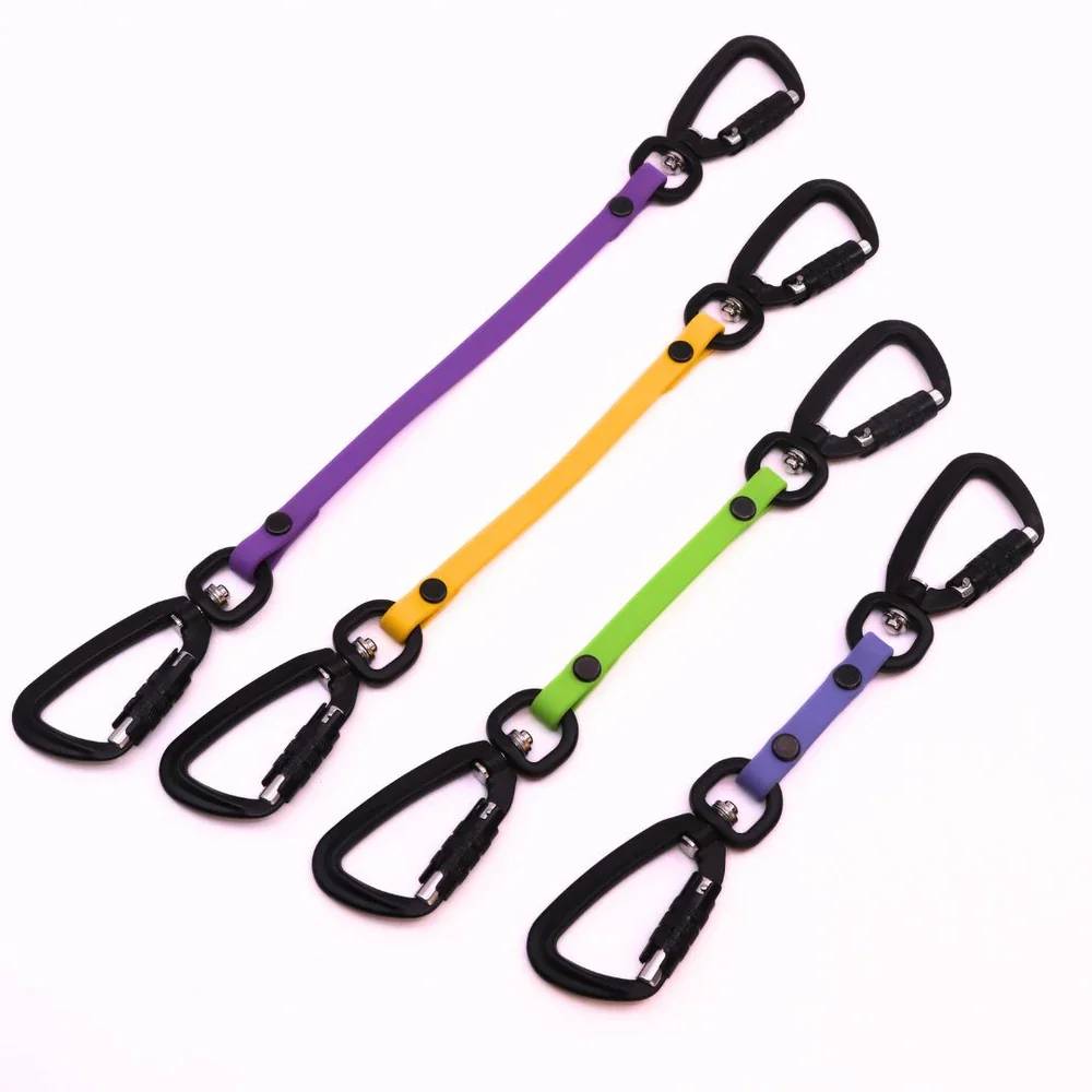 High Tail Hikes Leash Safety Strap with Autolocking Carabiner (Custom Length)