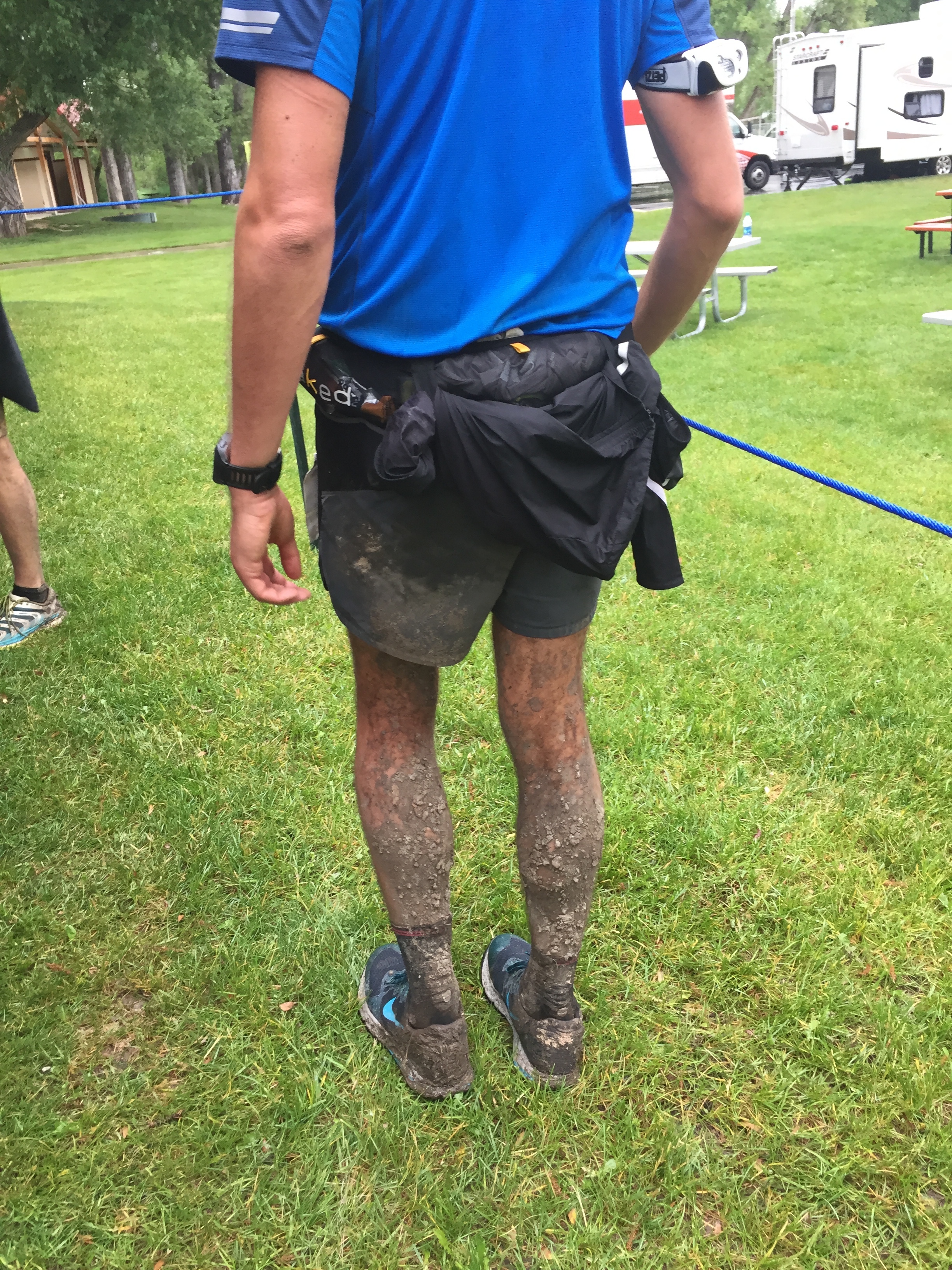 Mud bath for the legs