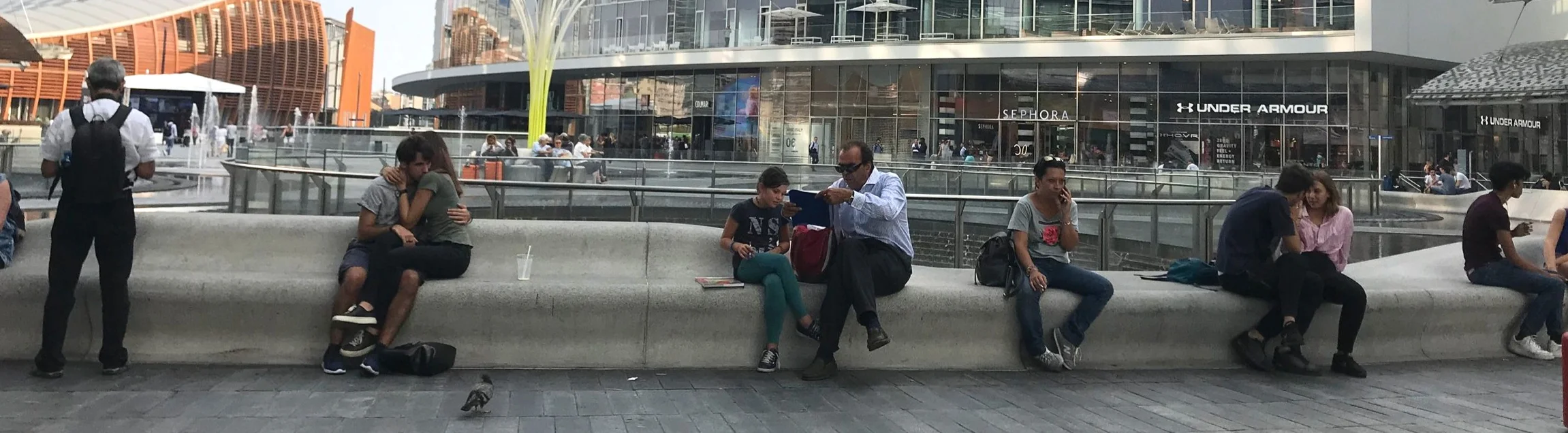 Naturally, people have a sense of own comfort level and they distance themselves from strangers accordingly. “Self-segregating,” in public spaces, even if exposed to strangers and other stimuli, anyone is able to create their comfort zone.