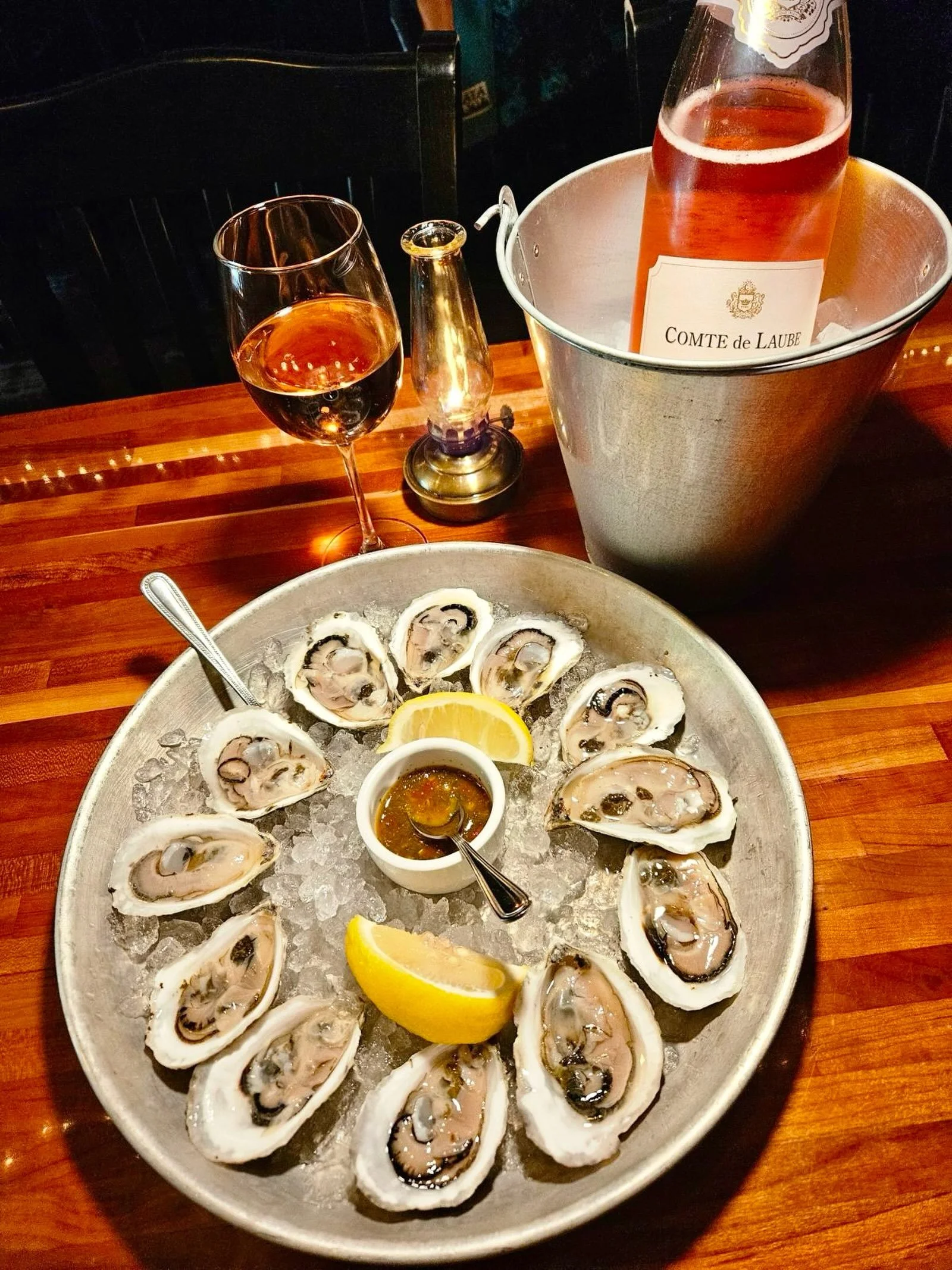 THIS IS WINE WEDNESDAYS!! HALF OFF ALL WINE BOTTLES!

DID YOU KNOW WE ARE ONE OF THE ONLY LOCATIONS IN CNY THAT SERVES FRESH NEW ENGLAND OYSTERS FOR $1 DURING HAPPY HOUR! TUES THRU THURS!! 

LEGENDARY!! 

 FRESH⚫️WILD-CAUGHT⚫️SUSTAINABLE