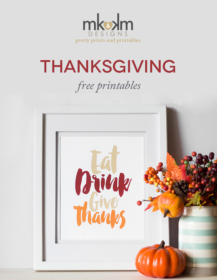 Free Thanksgiving Printables
