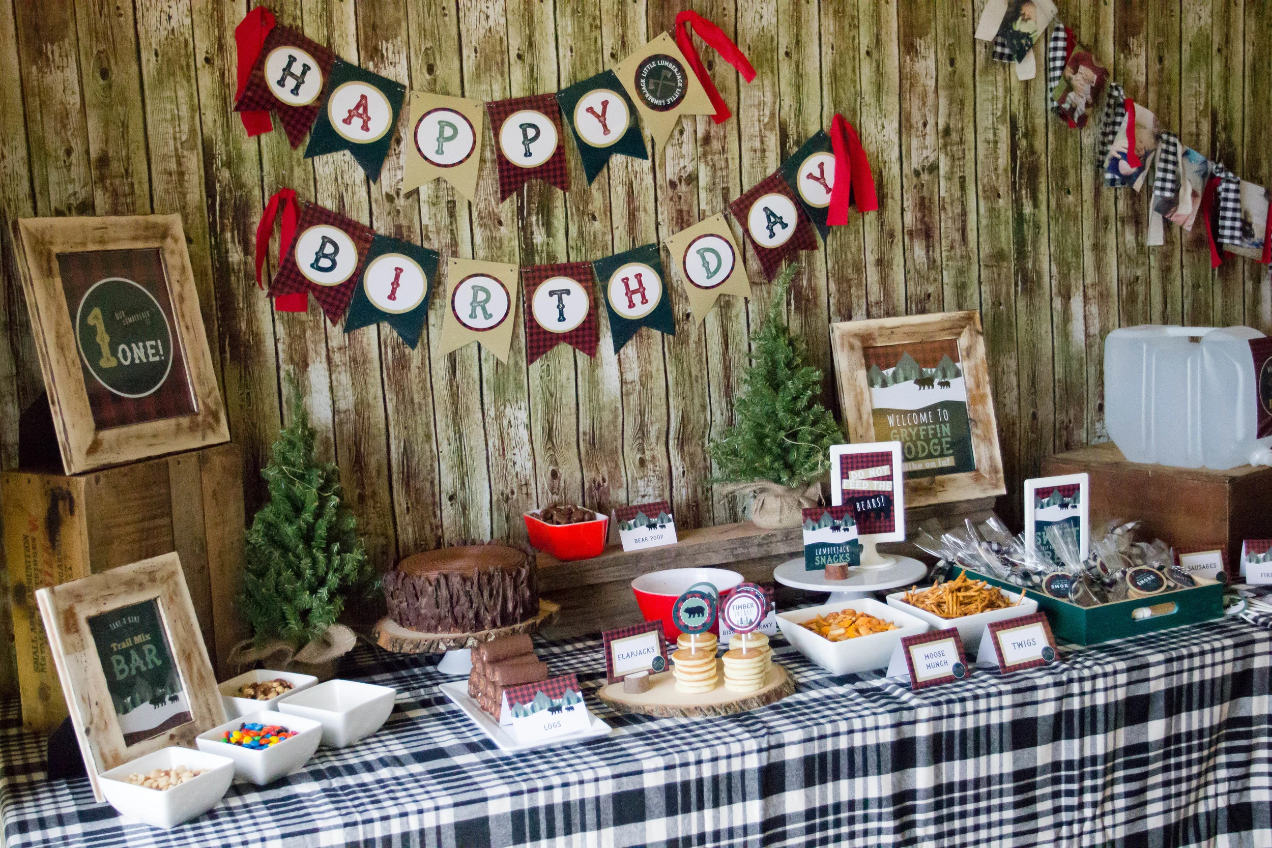 Lumberjack Birthday and Free Printable Favor Tags — MKKM Designs