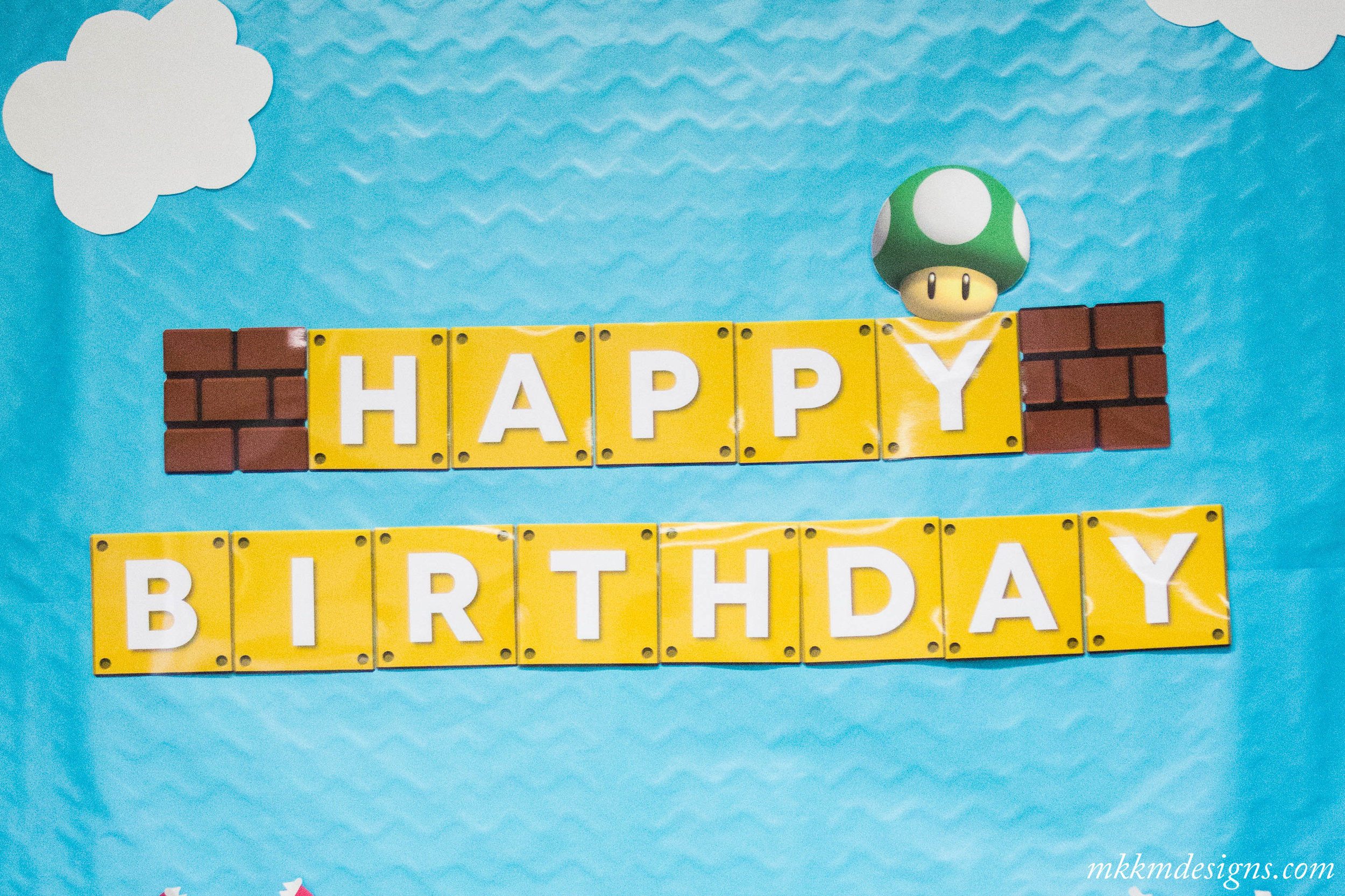 Super Mario Birthday Banner Free Printable