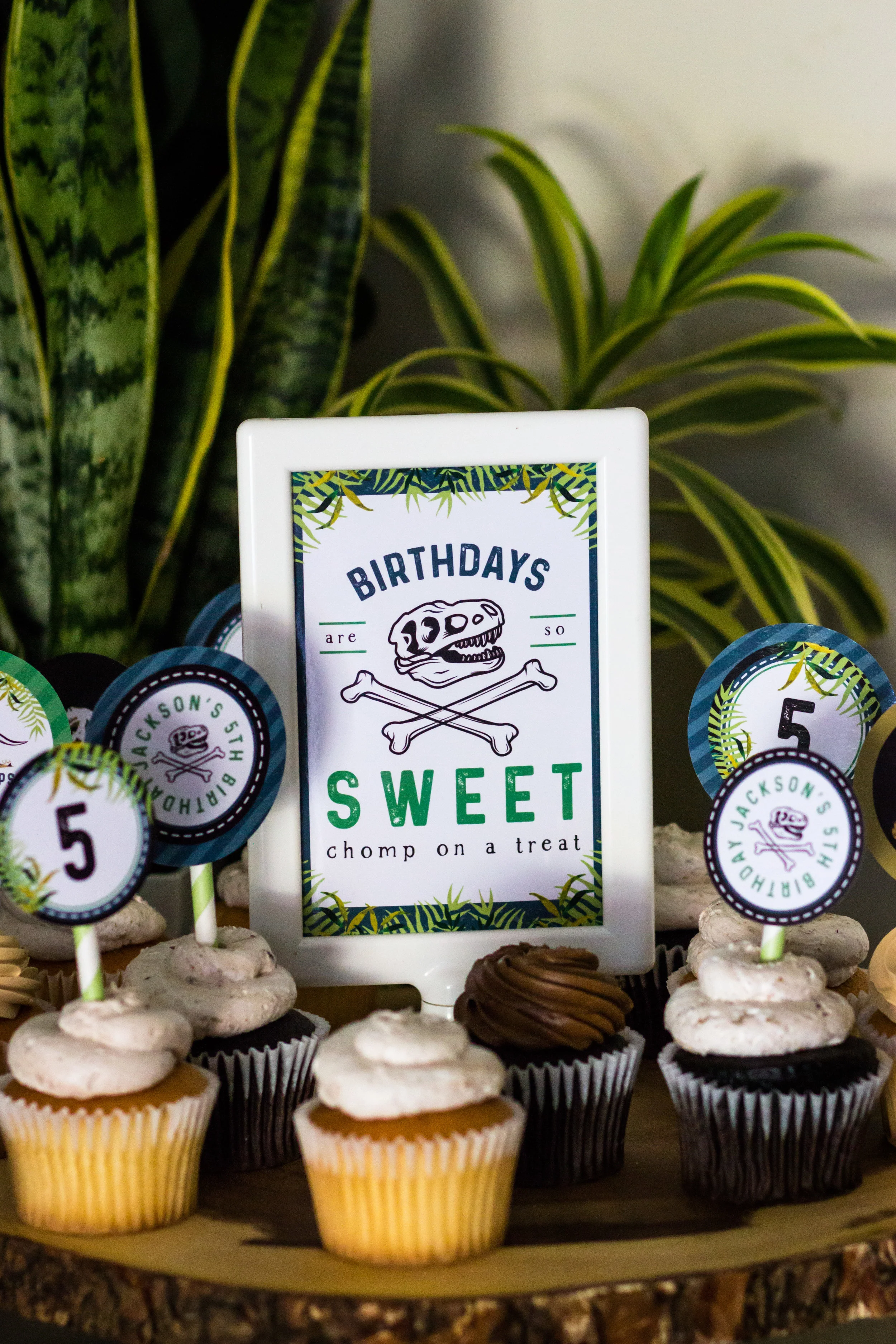 Dinosaur Dig Party & Free Printable Food Cards