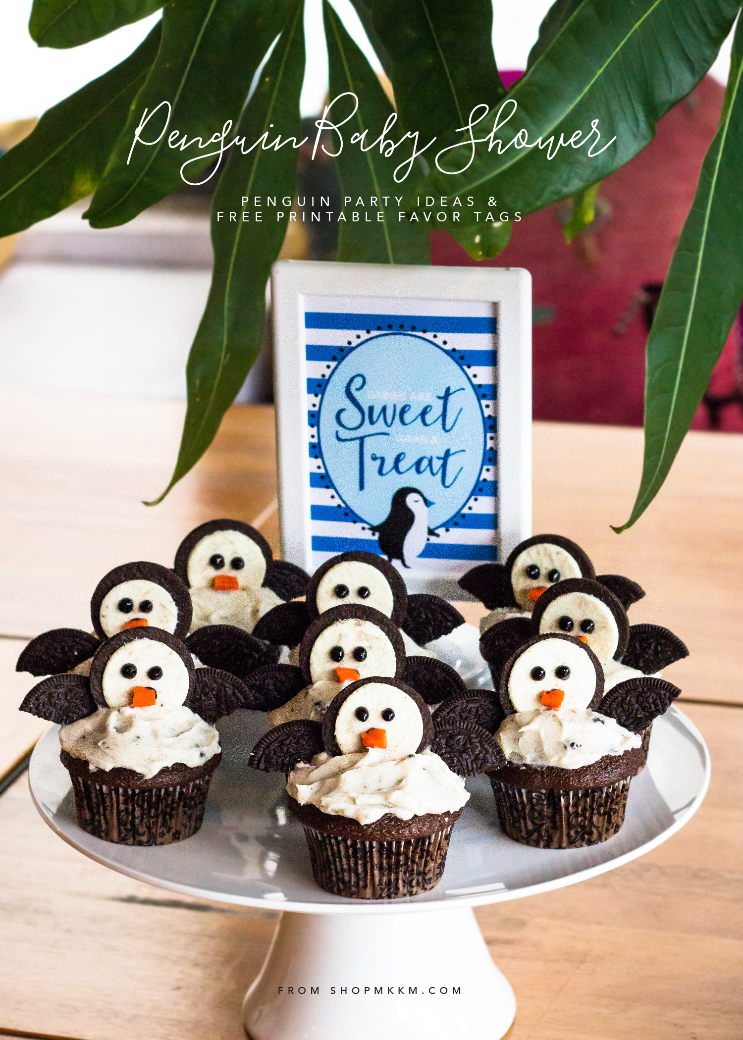 Penguin Baby Sprinkle with Free Printable Tags — Merry + Grace Design Co. for Free Penguin Party Printables