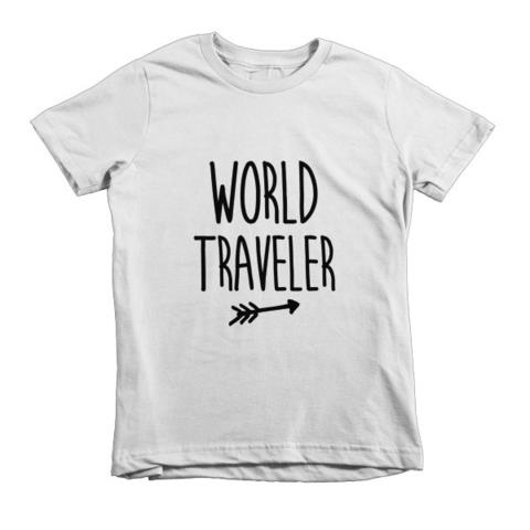 World Traveler kids shirt from The Rosie Project Apparel