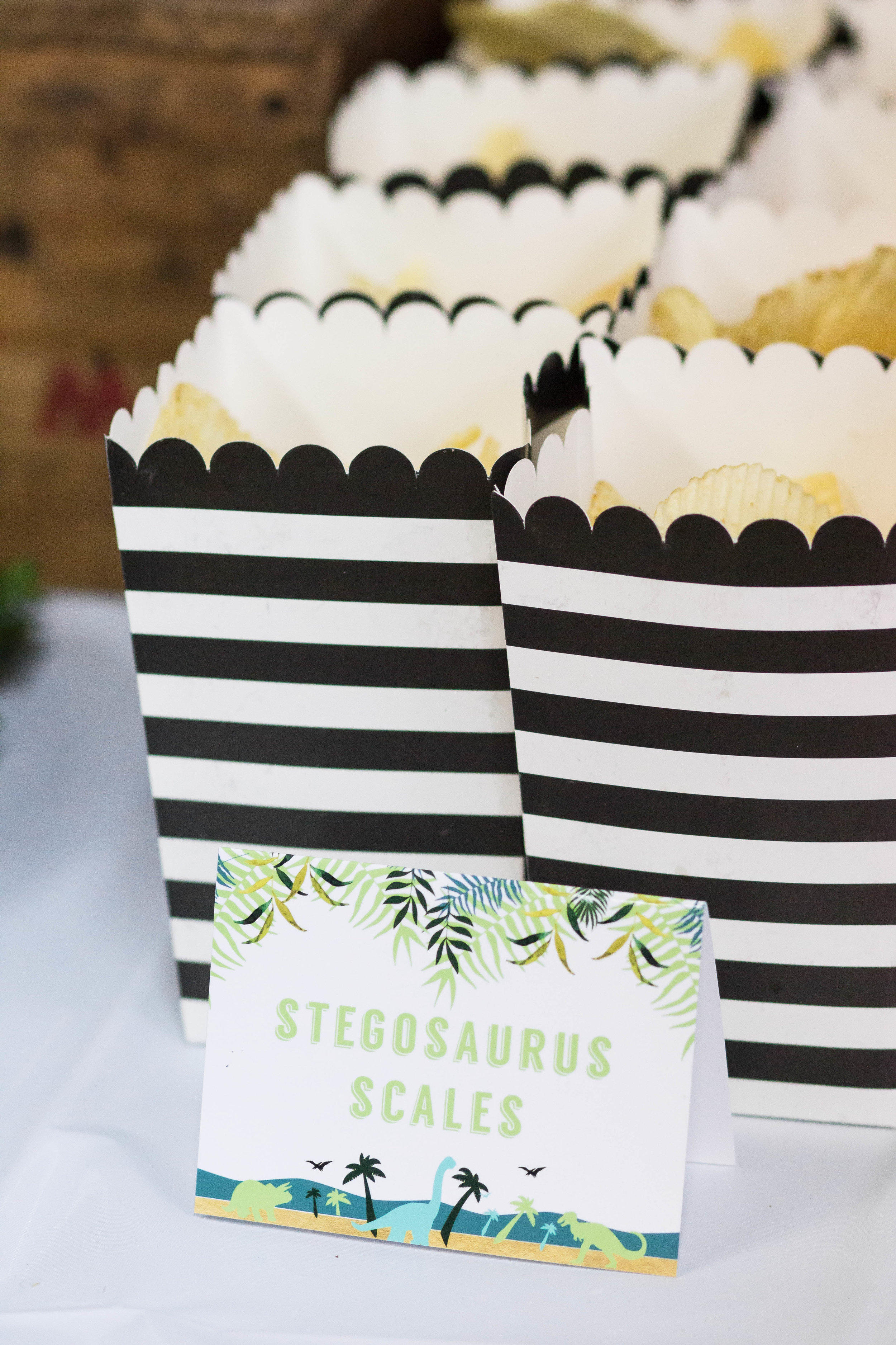 Stegosaurus Scales - Dinosaur Party food ideas from shopmkkm.com