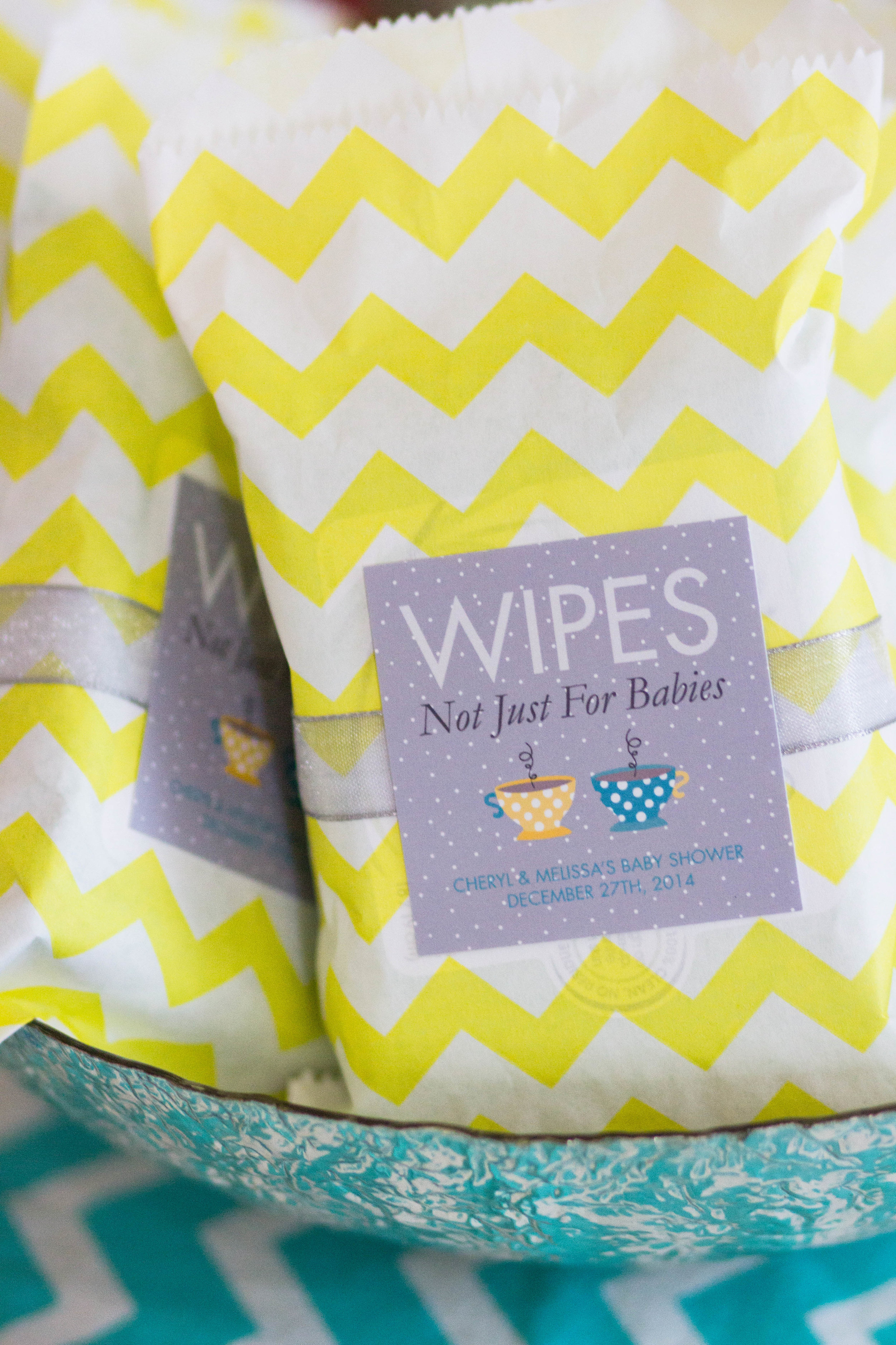 Wipes, not just for babies tags for a winter baby shower. // designs from shopmkkm.com